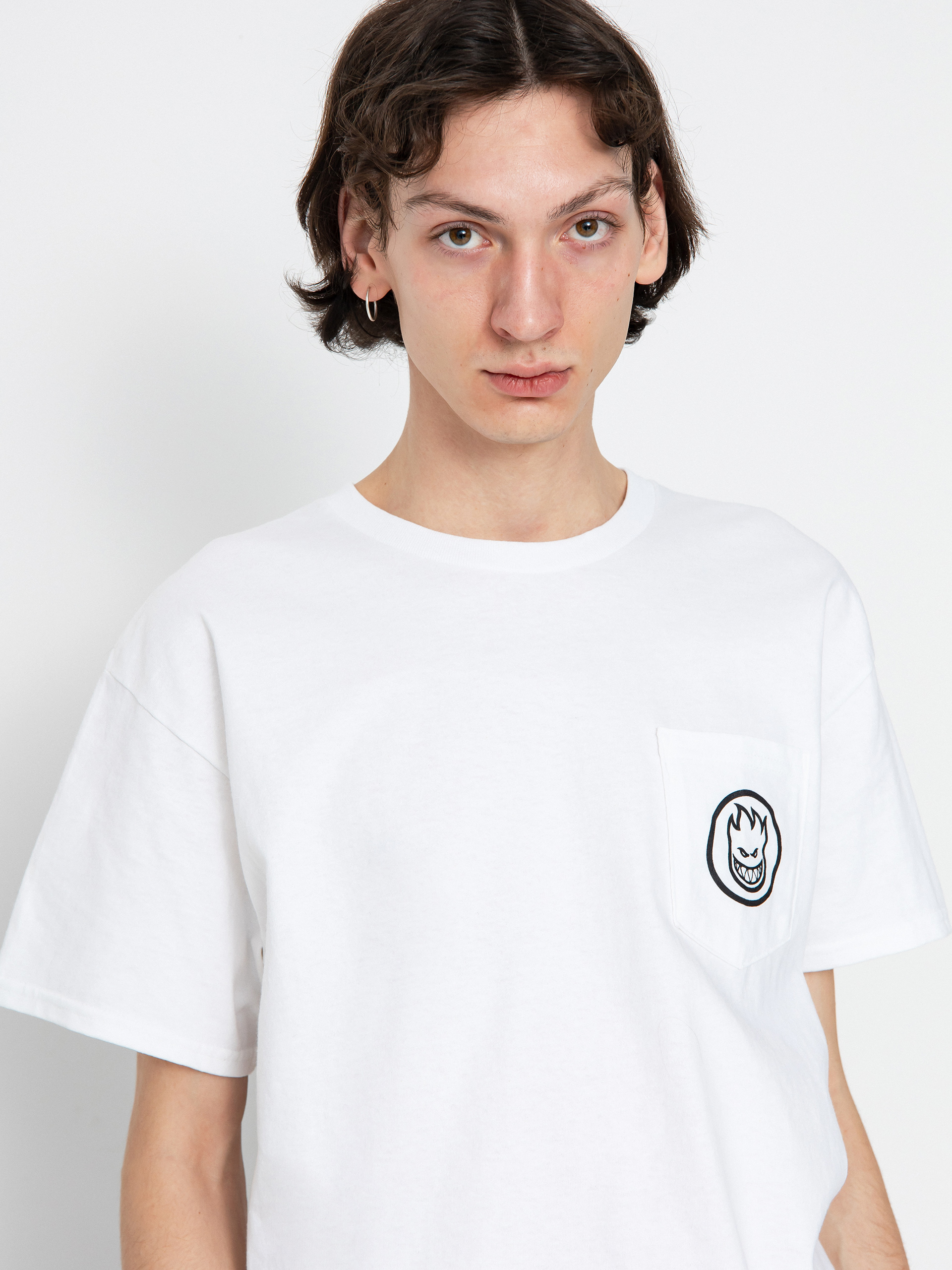 Spitfire Pocket Swrld Classic Póló (white/black)