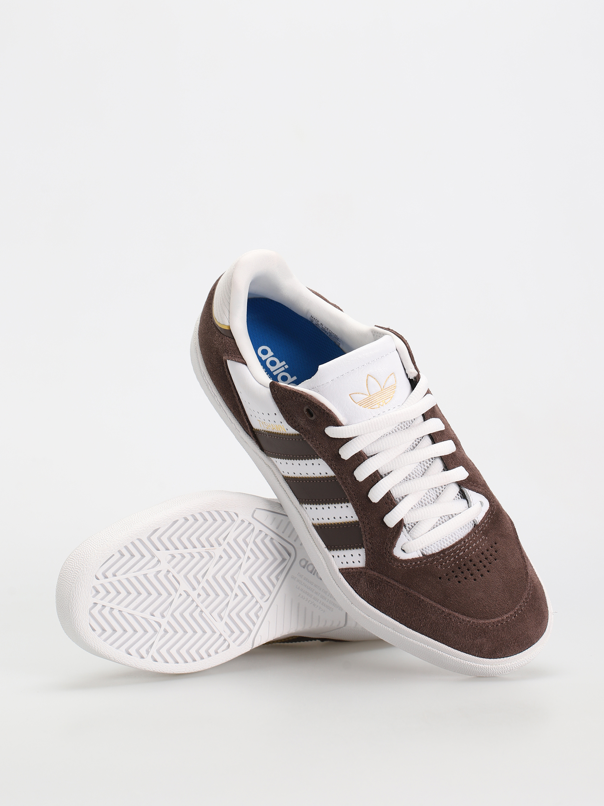 adidas Tyshawn Low Cipők (brown/ftwwht/goldmt)