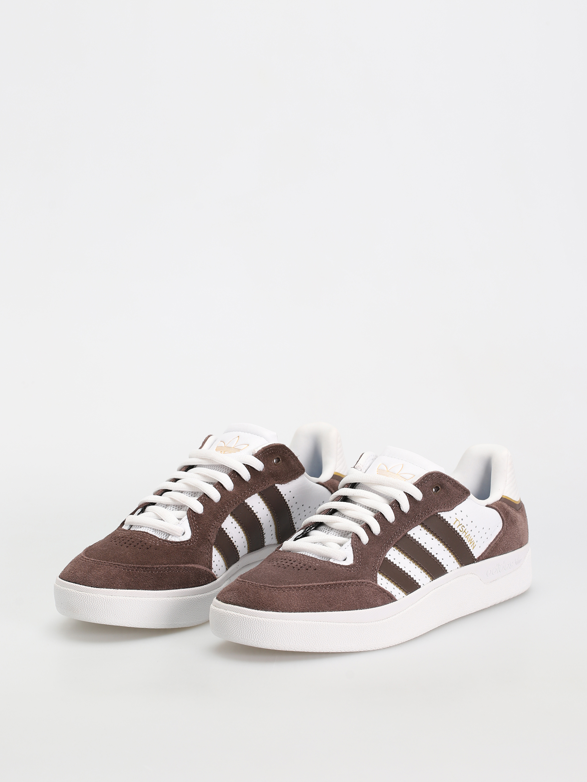 adidas Tyshawn Low Cipők (brown/ftwwht/goldmt)