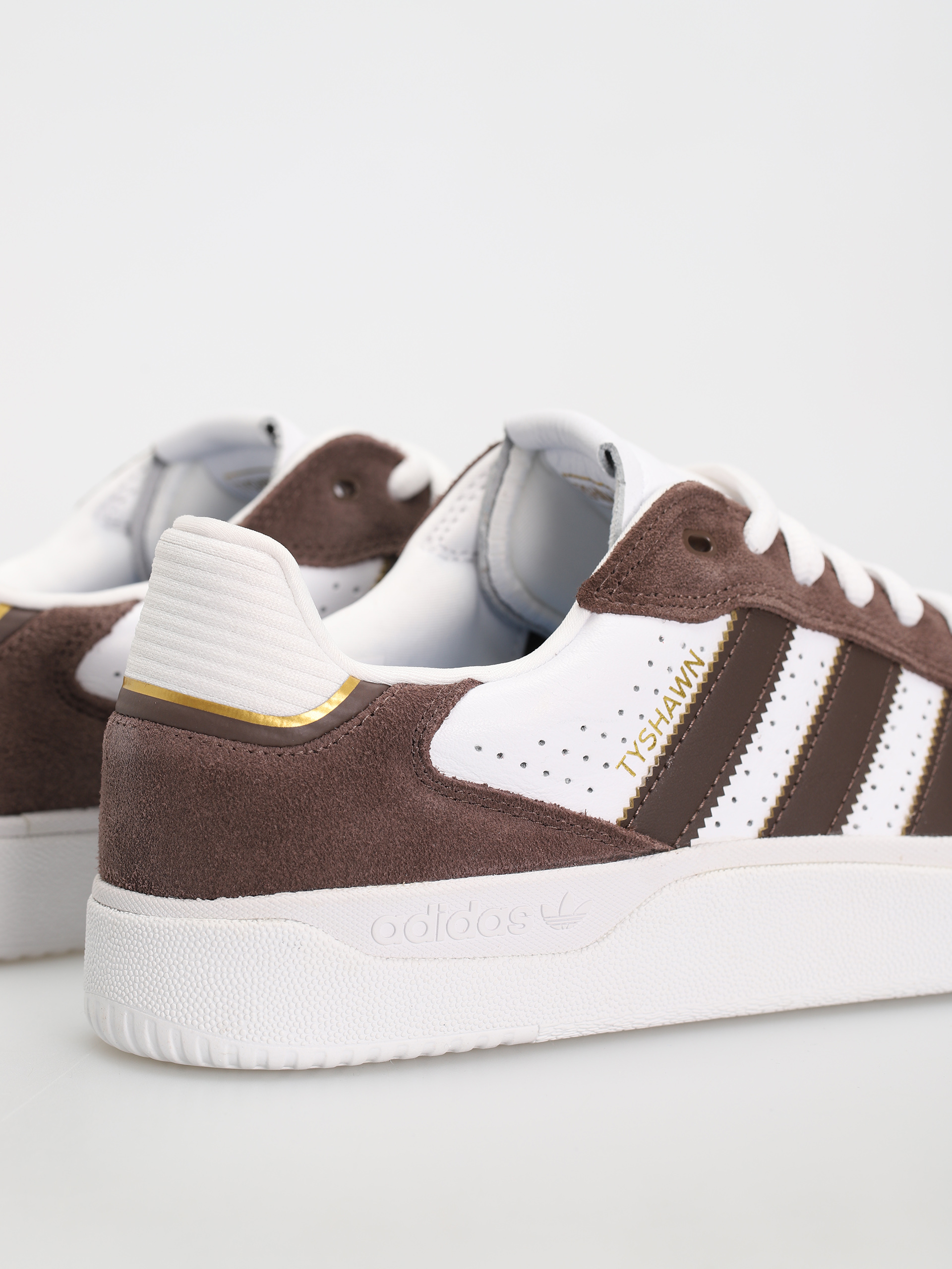 adidas Tyshawn Low Cipők (brown/ftwwht/goldmt)