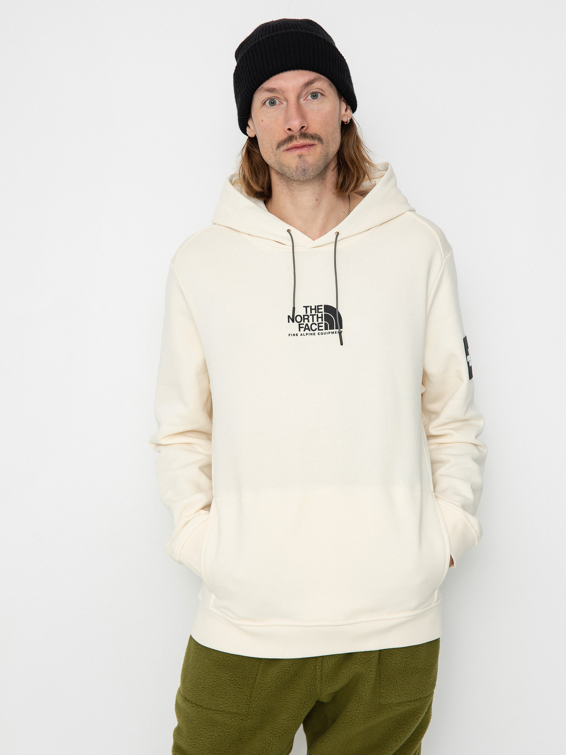 The North Face Fine Alpine HD Kapucnis pulóver (white dune)