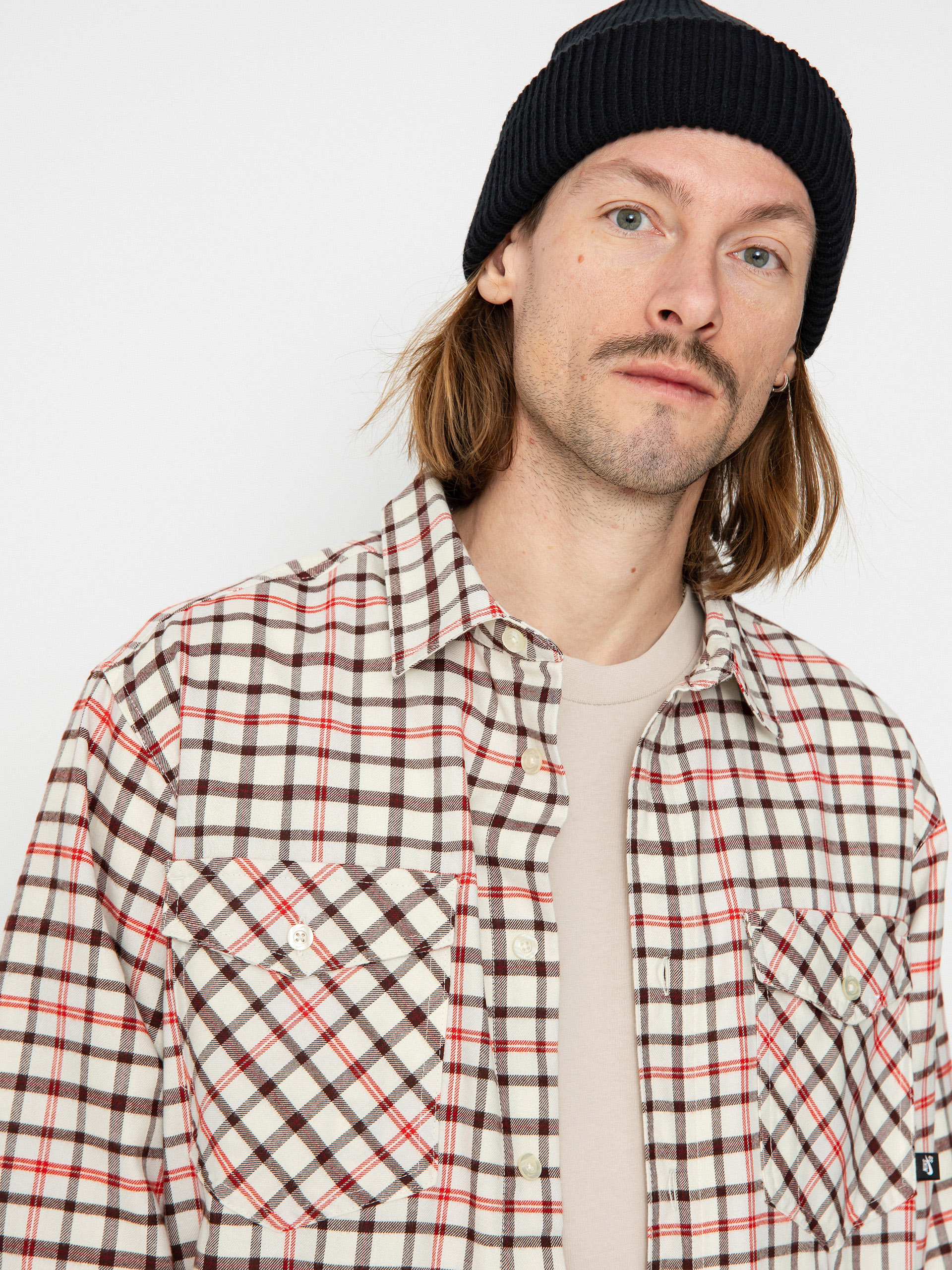 Nike SB Flannel Button Up Ing (coconut milk/light bone)