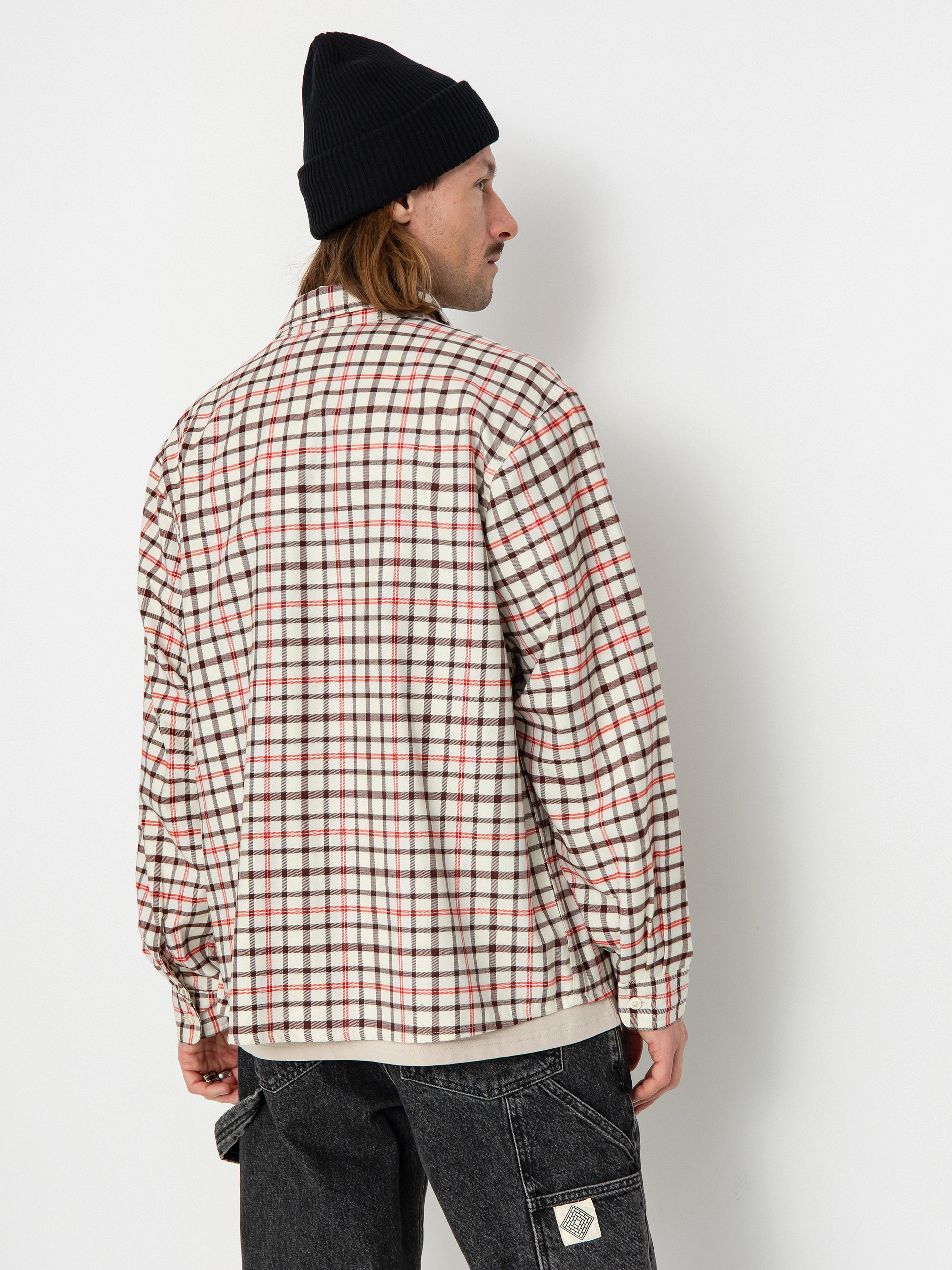 Nike SB Flannel Button Up Ing (coconut milk/light bone)