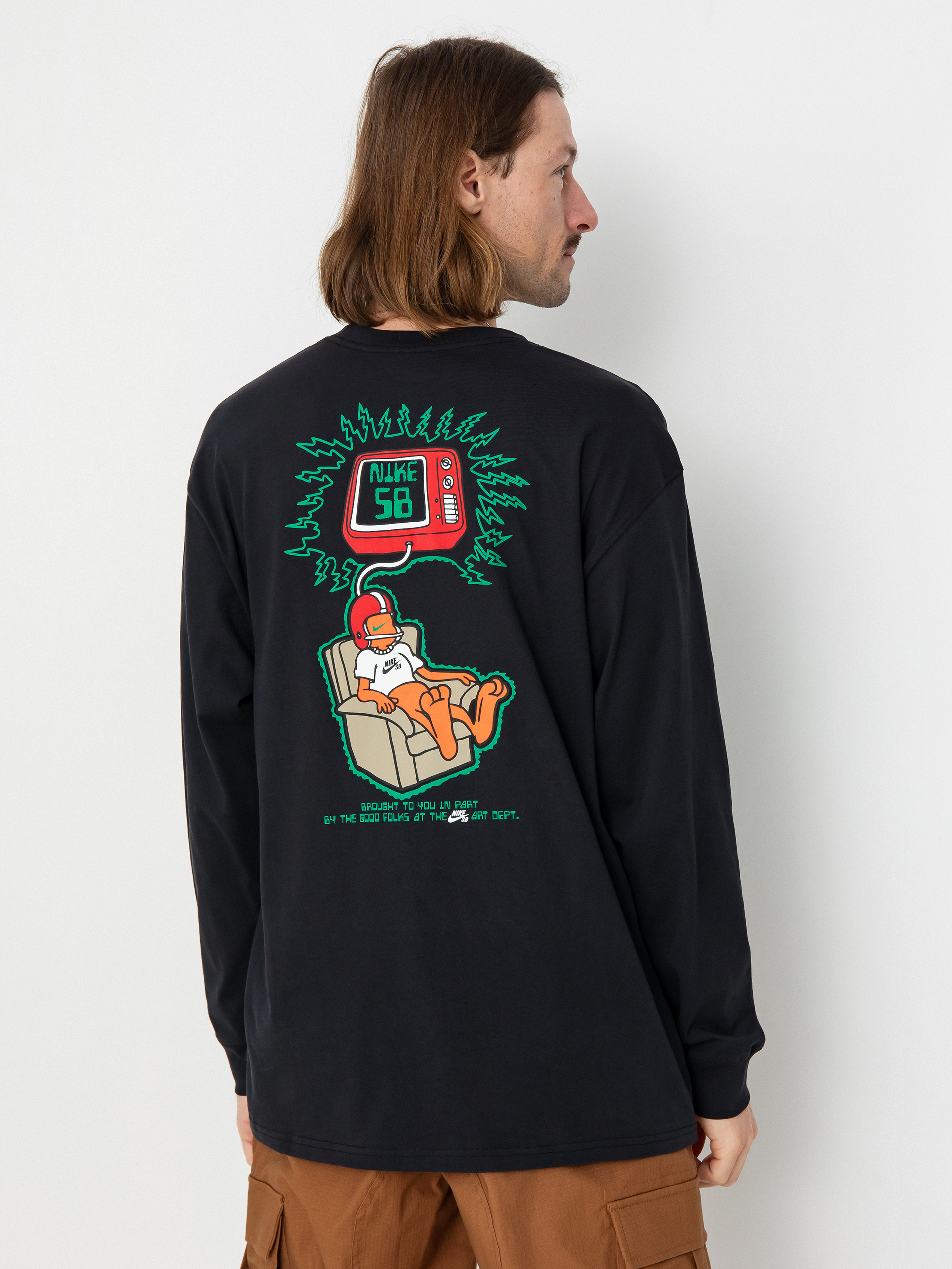 Nike SB M90 Brainwash Hosszú ujjú felső (black)