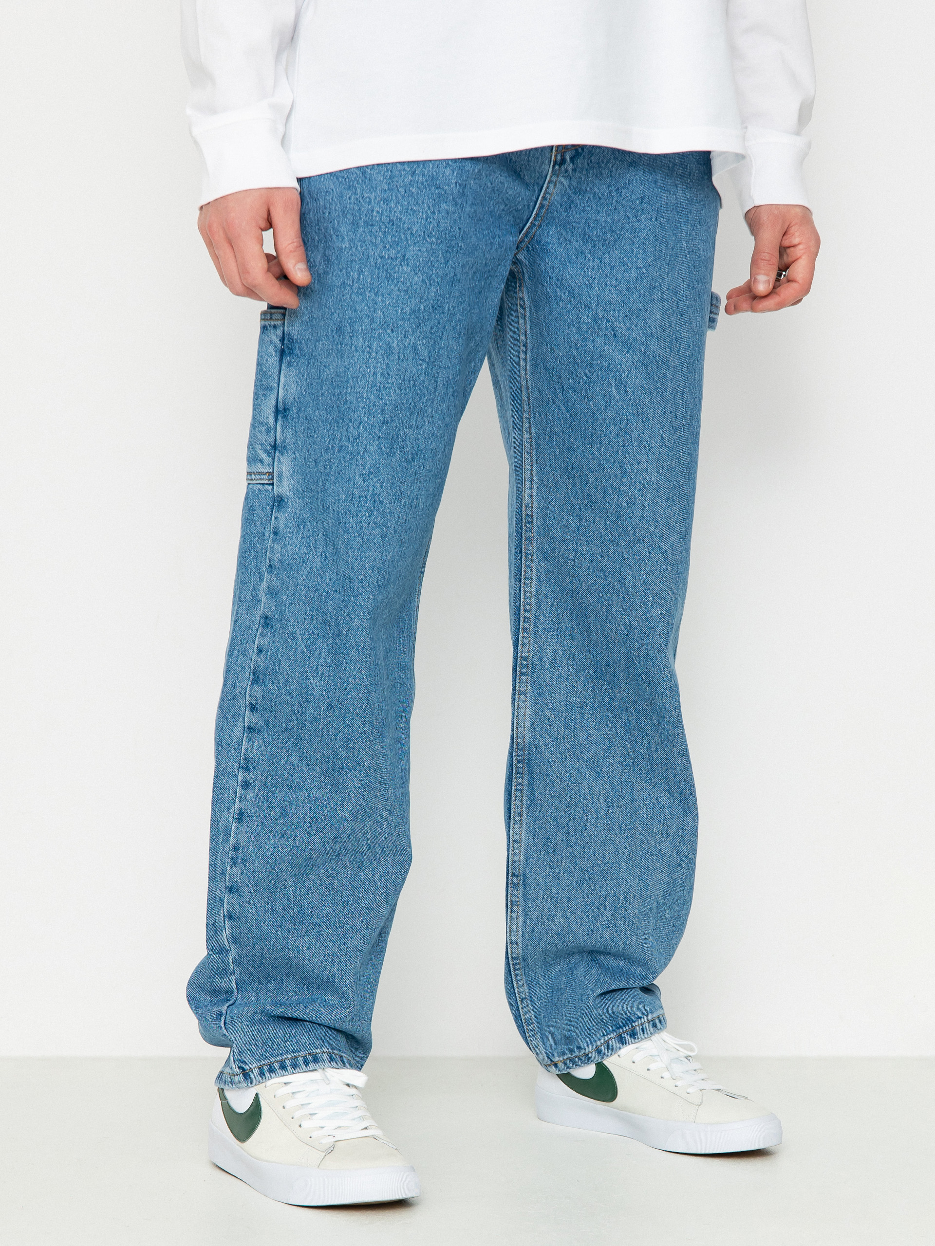 The National Skateboard Co Boreray Carpenter Jeans Kisnadrág (washed blue)