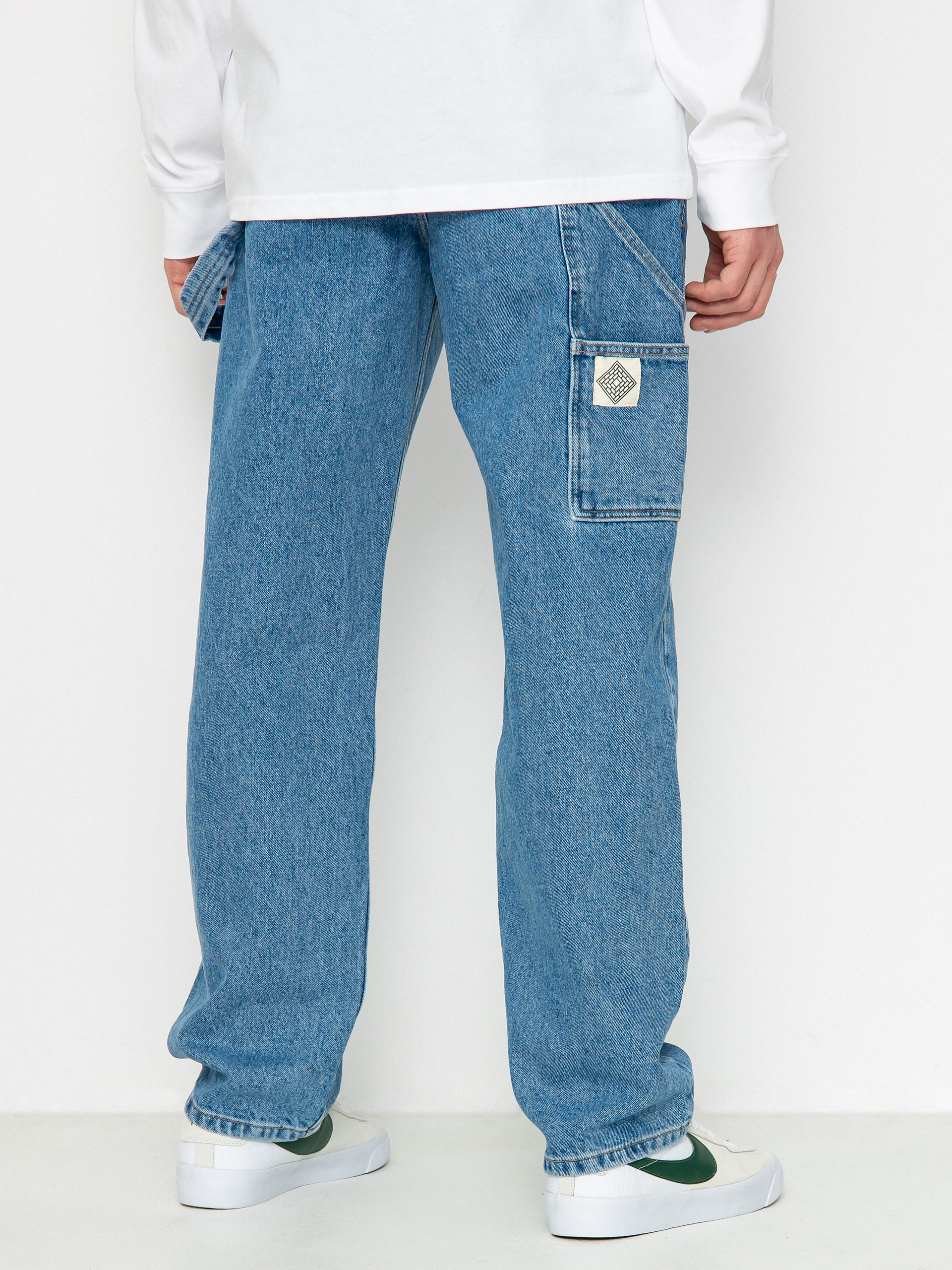 The National Skateboard Co Boreray Carpenter Jeans Kisnadrág (washed blue)