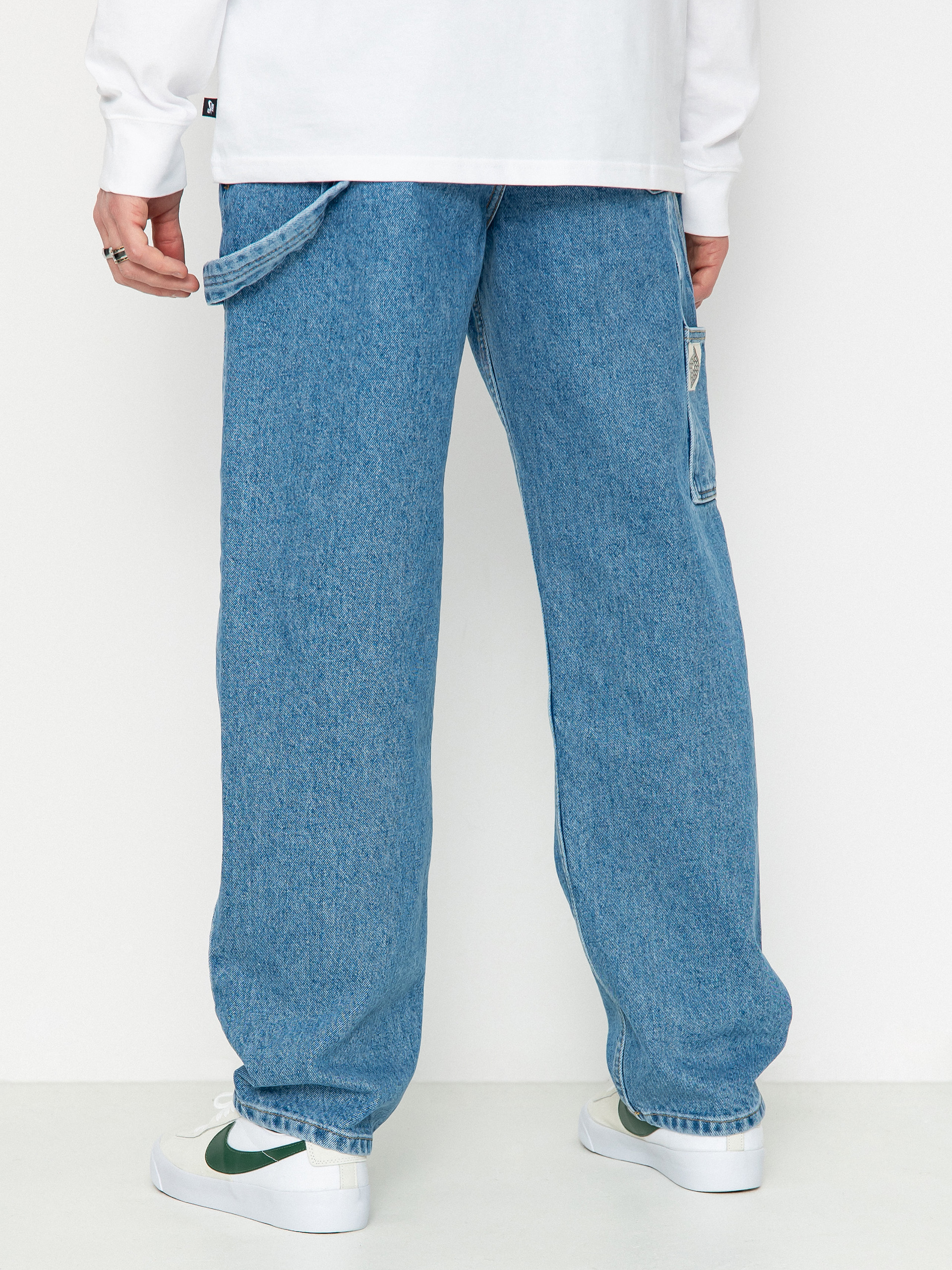 The National Skateboard Co Boreray Carpenter Jeans Kisnadrág (washed blue)