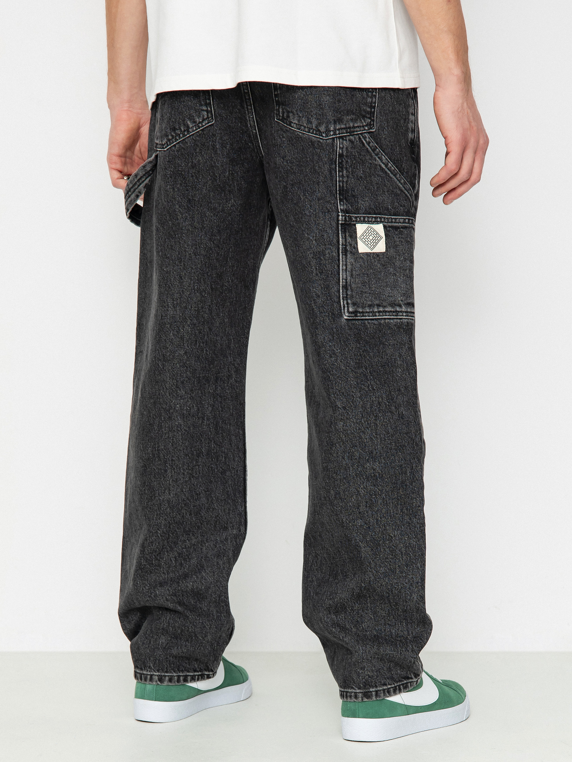 The National Skateboard Co Boreray Carpenter Jeans Kisnadrág (washed black)