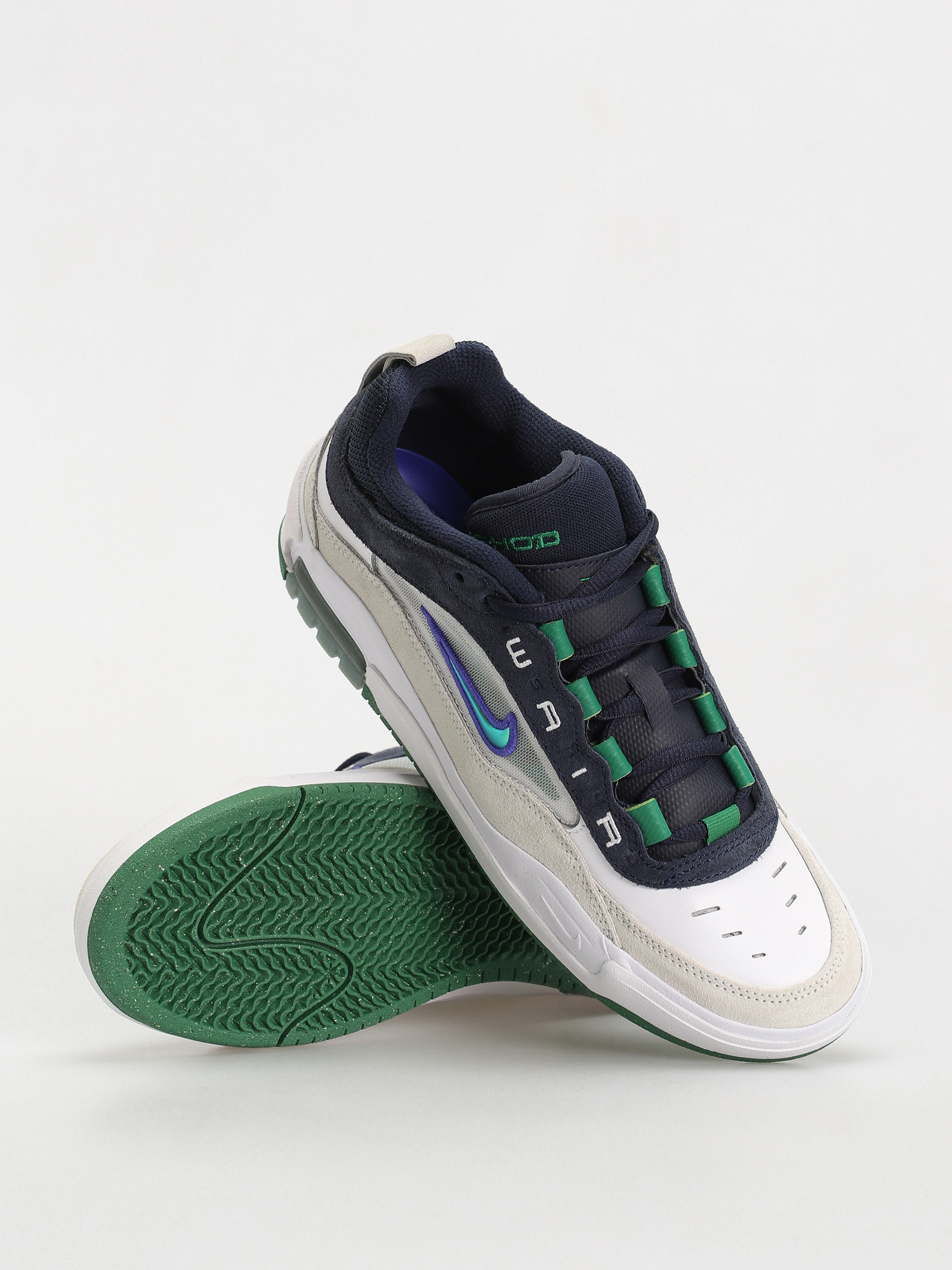 Nike SB Ishod 2 Cipők (white/persian violet obsidian pine green)