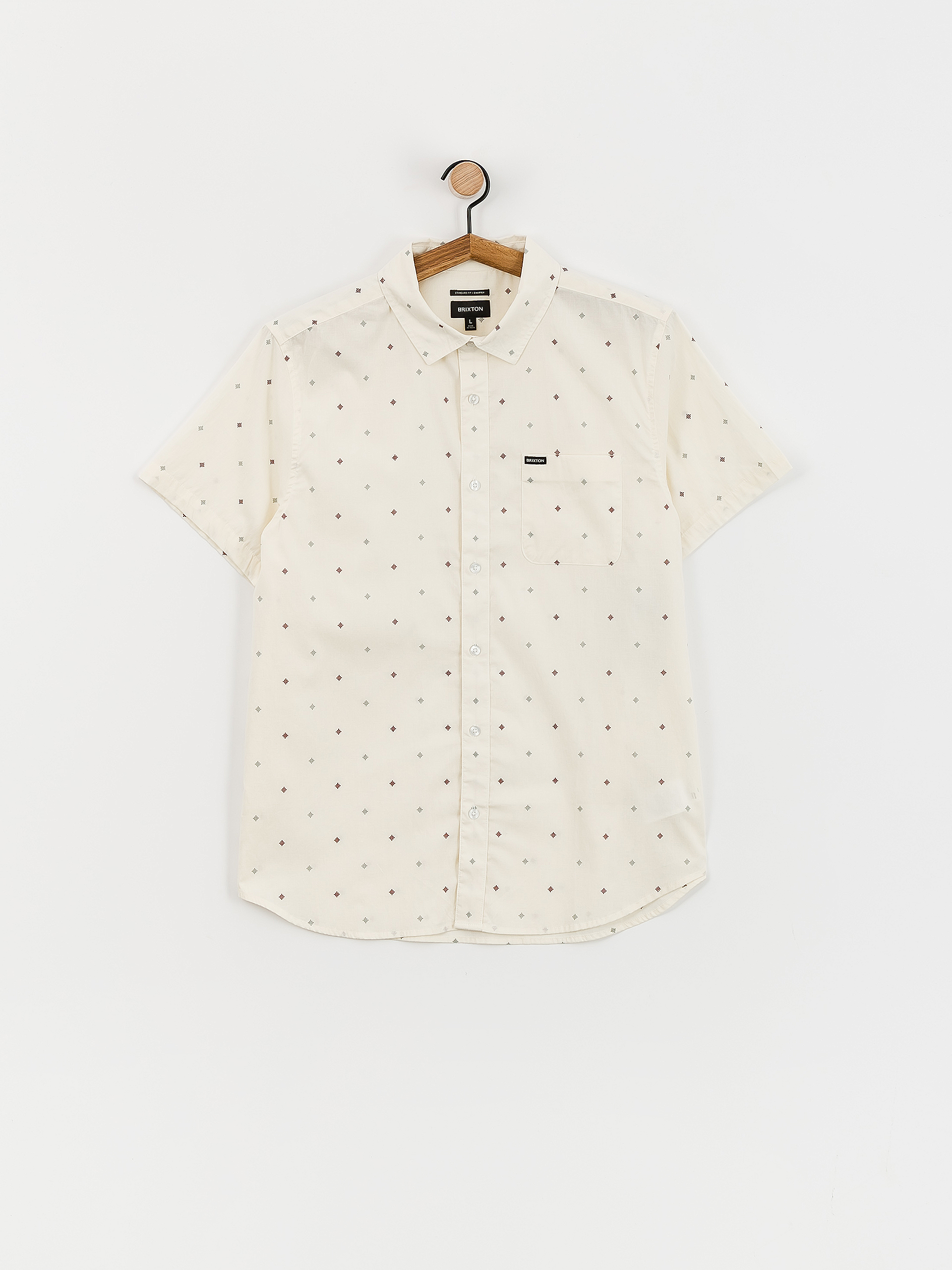 Brixton Charter Print Wvn Ing (off white pyramid)