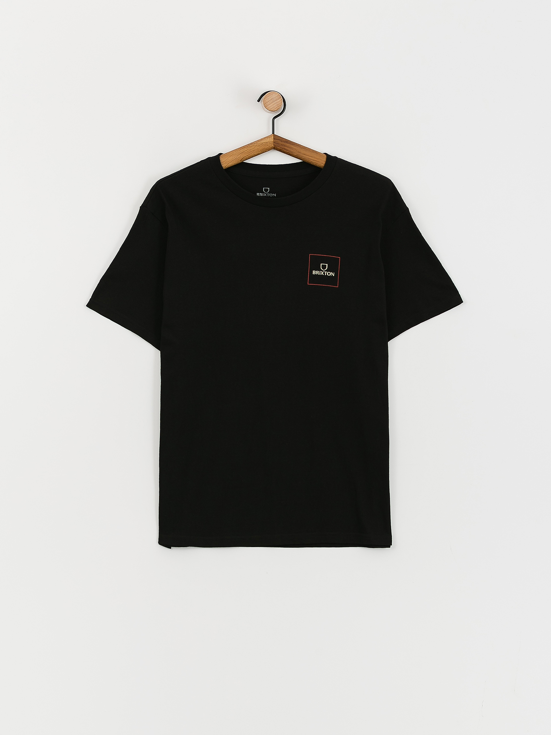 Brixton Alpha Square Stt Póló (black/casa red/sand)