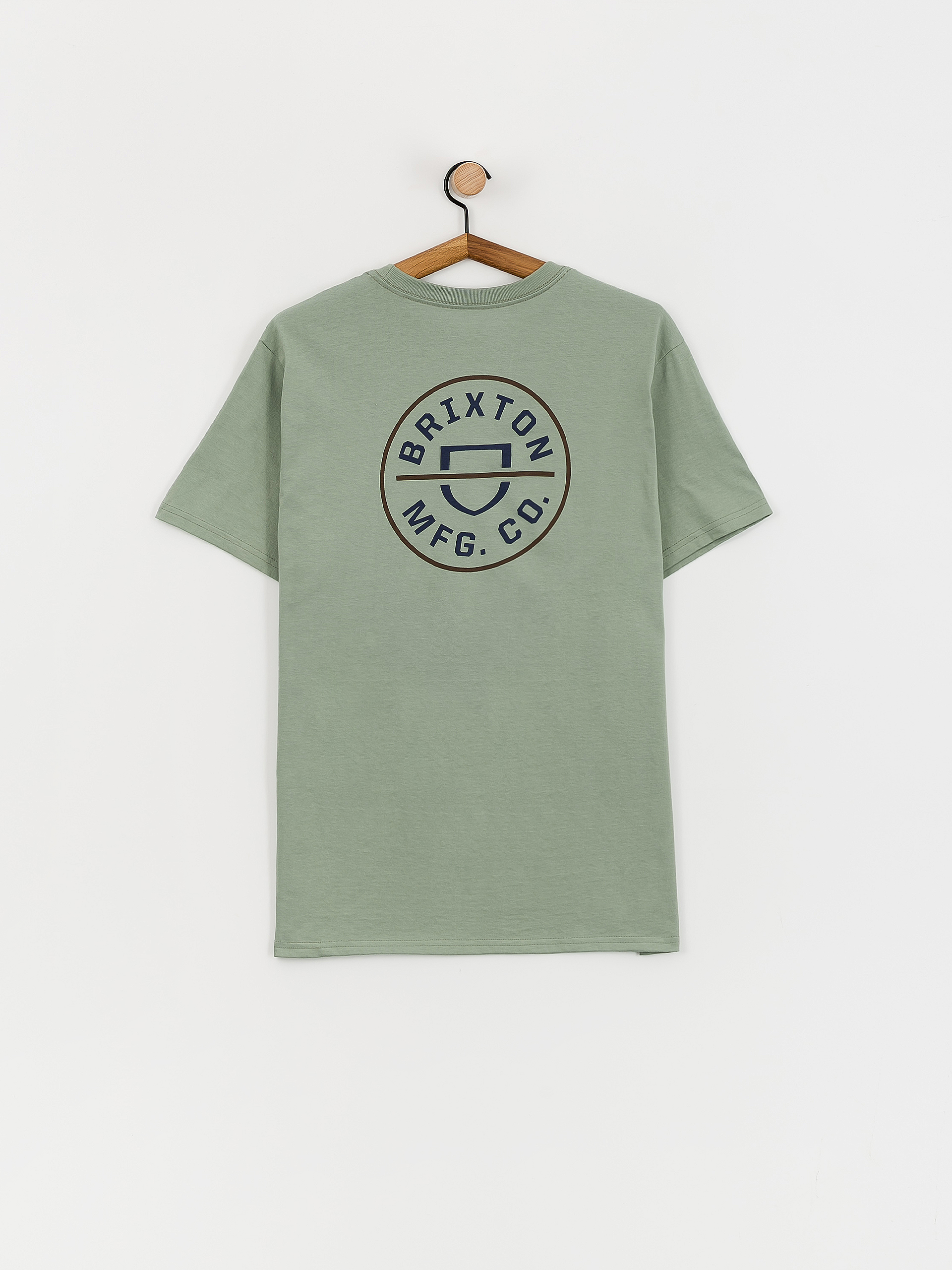 Brixton Crest II Stt Póló (chinois green/washed navy/sepi)