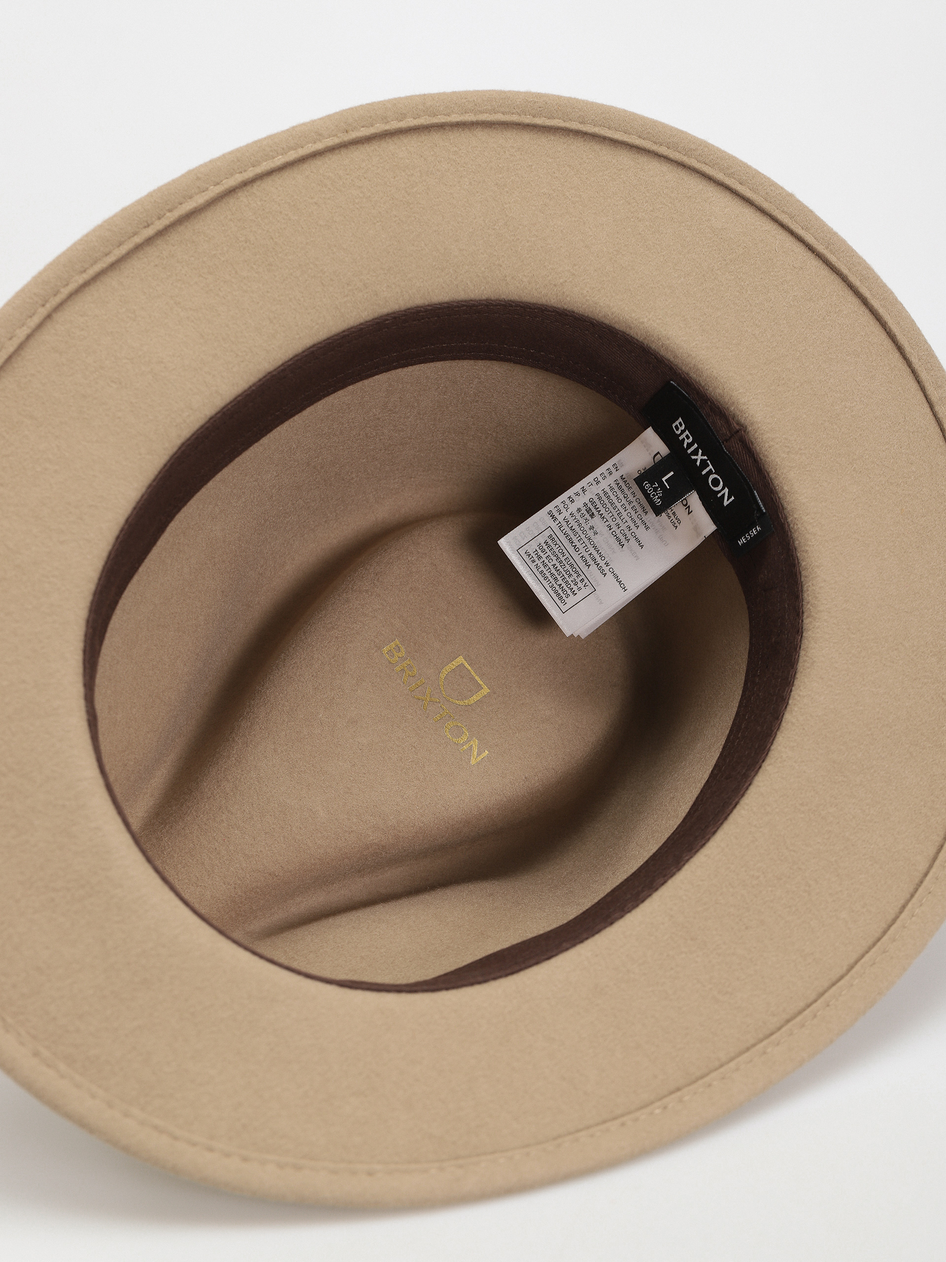Brixton Messer Fedora Kalap (sand)