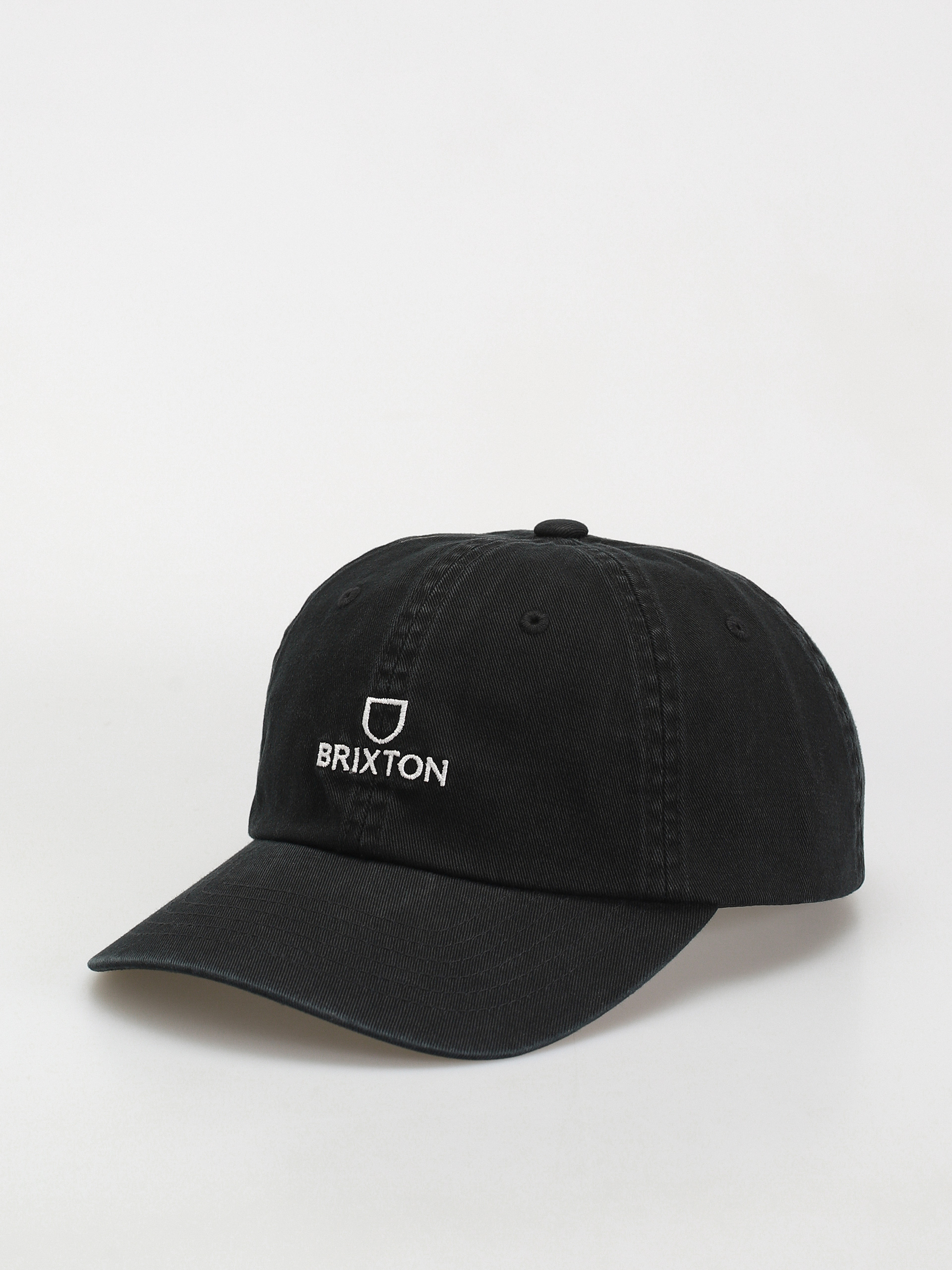 Brixton Alpha Lp Cap Baseball sapka (black/white vintage wash)