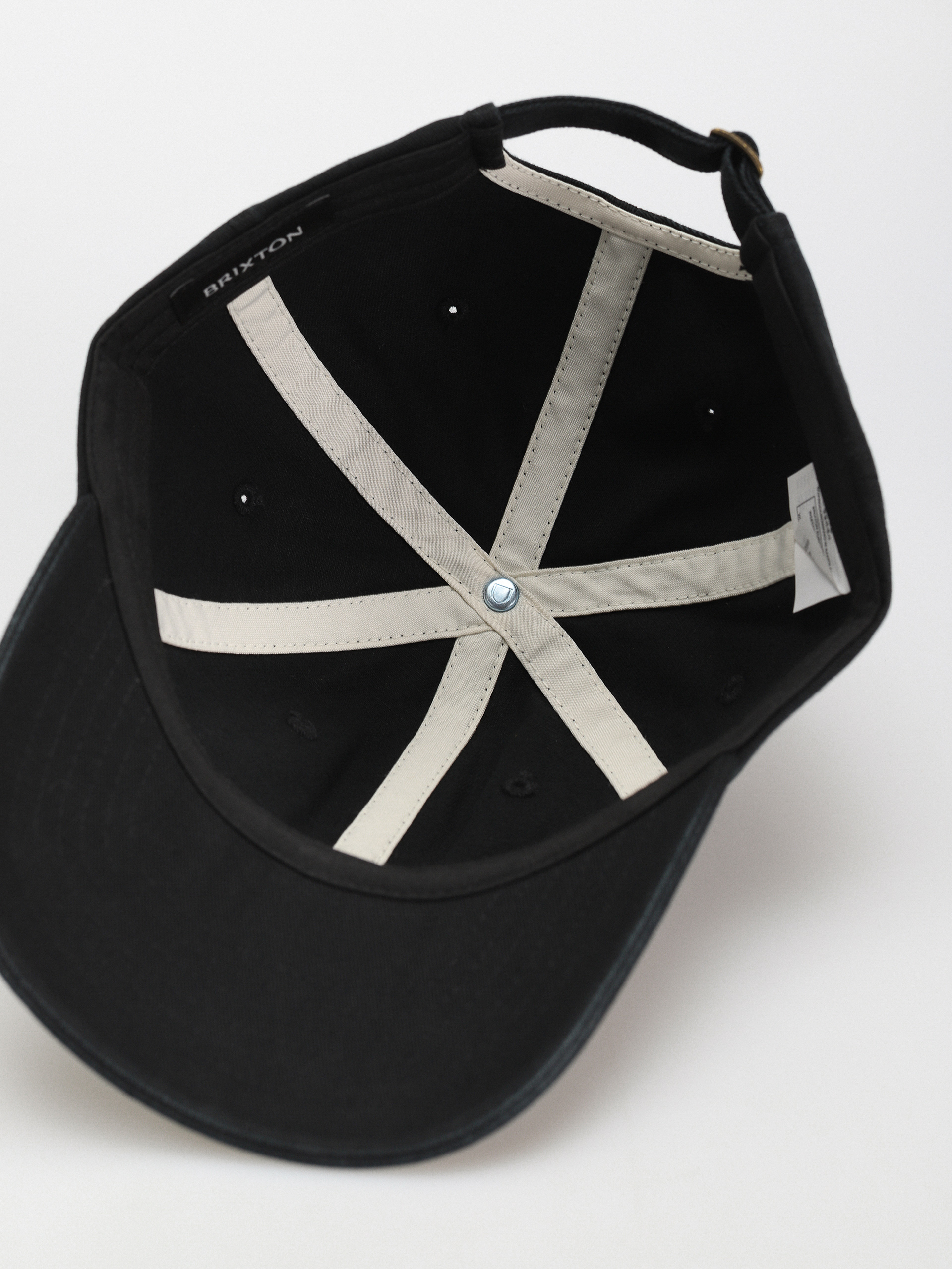 Brixton Alpha Lp Cap Baseball sapka (black/white vintage wash)