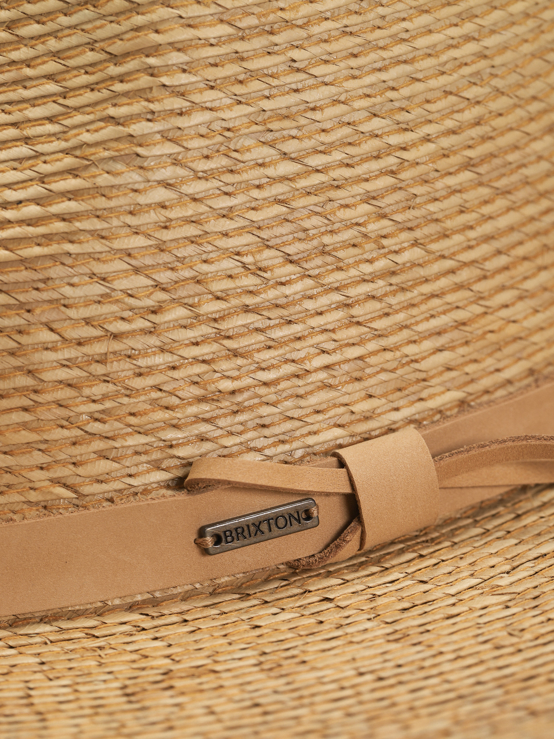 Brixton Field Proper Straw Kalap (tan/tan)