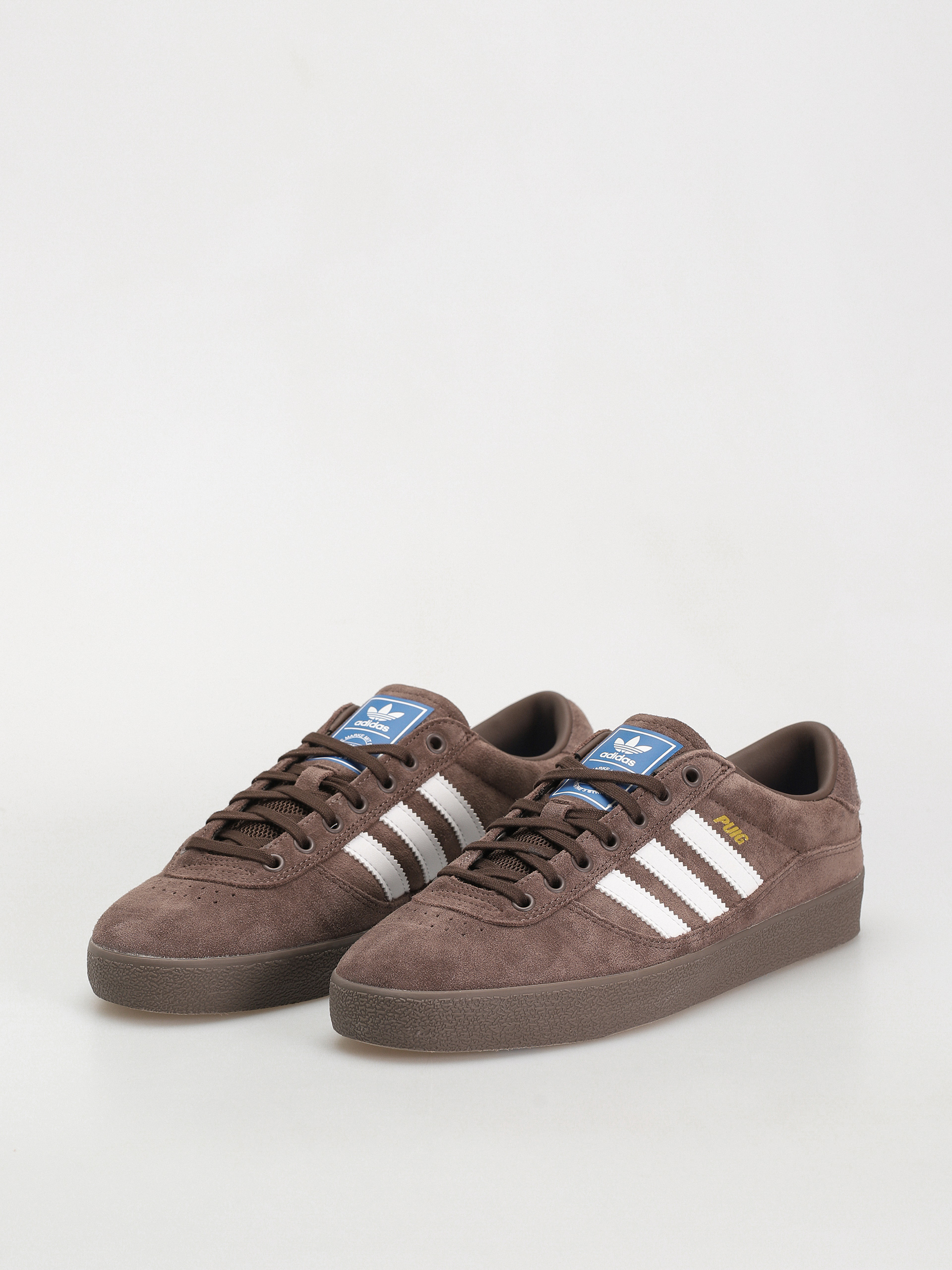 adidas Puig Indoor Cipők (brown/ftwwht/blubir)