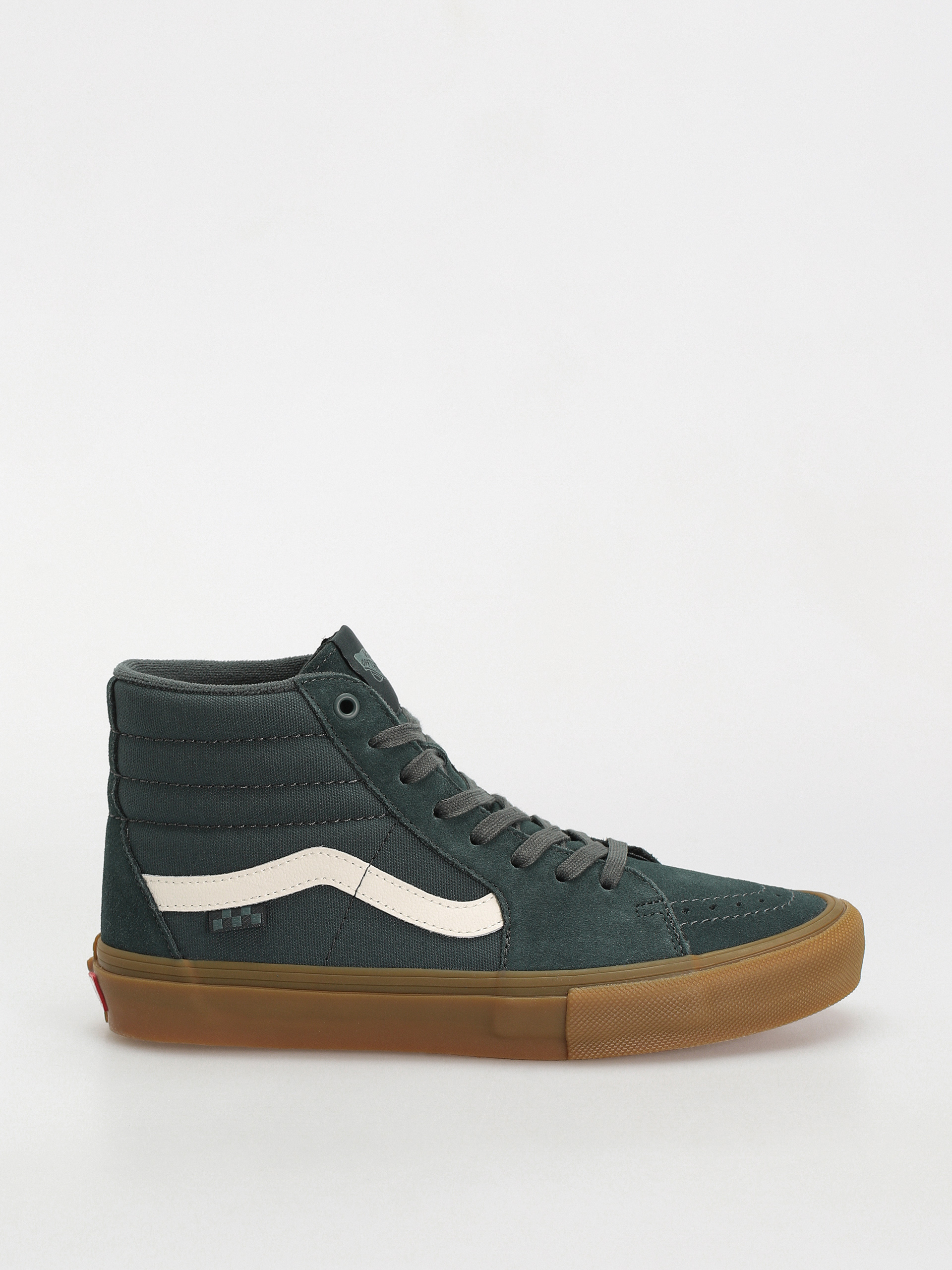 Vans Skate Sk8 Hi Cipők (dark green/gum)