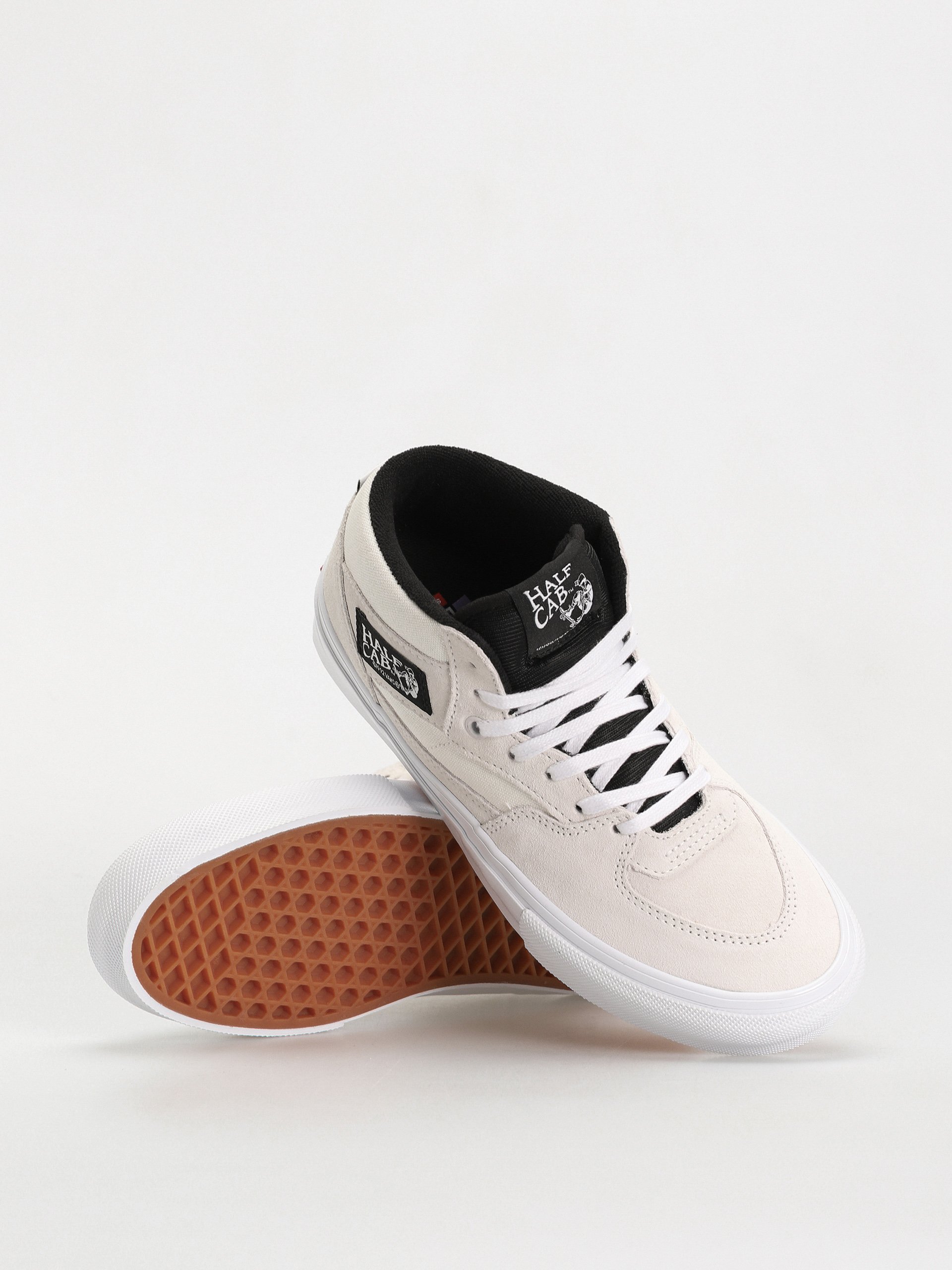 Vans Skate Half Cab Cipők (white/black)