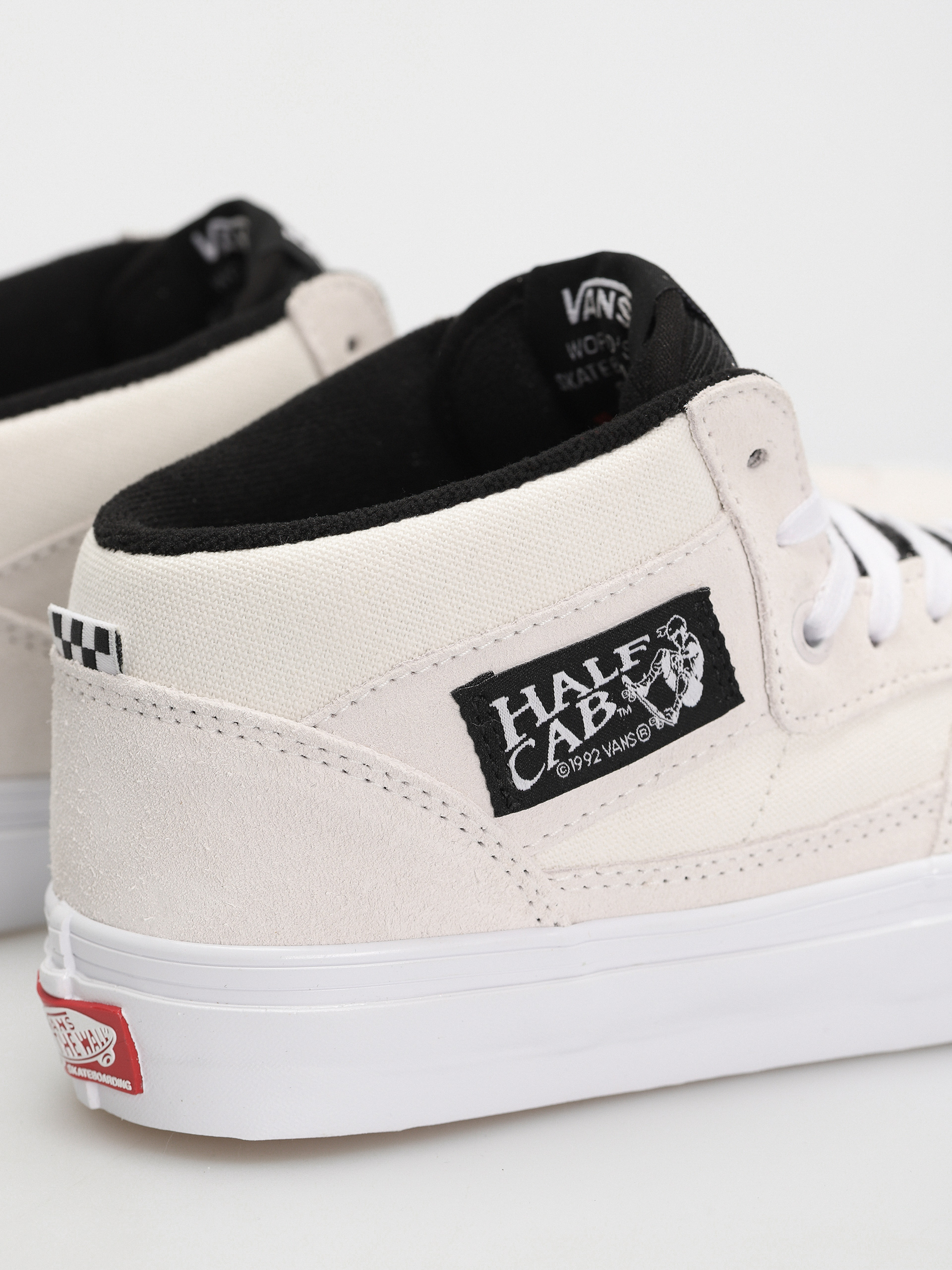 Vans Skate Half Cab Cipők (white/black)