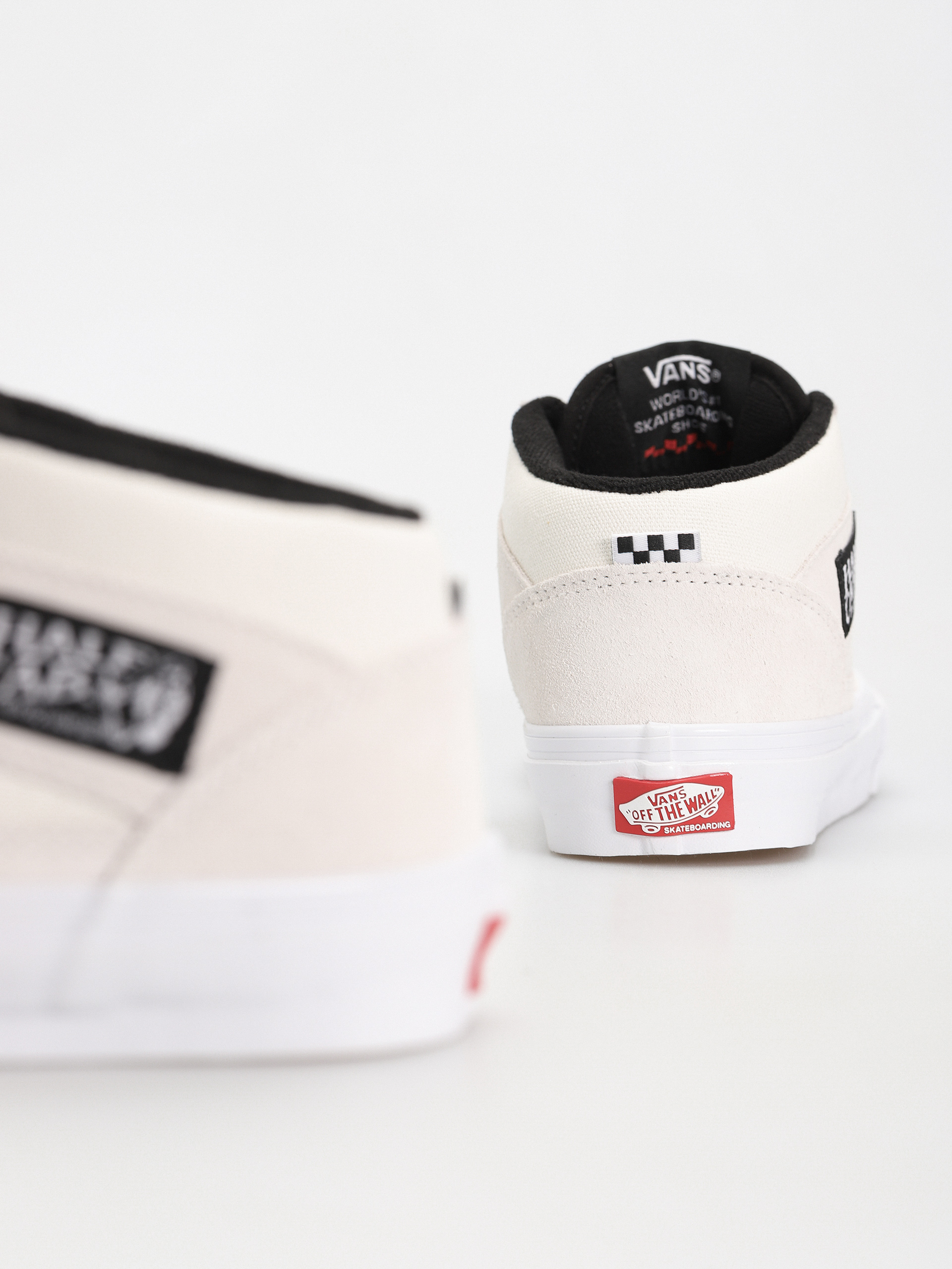 Vans Skate Half Cab Cipők (white/black)