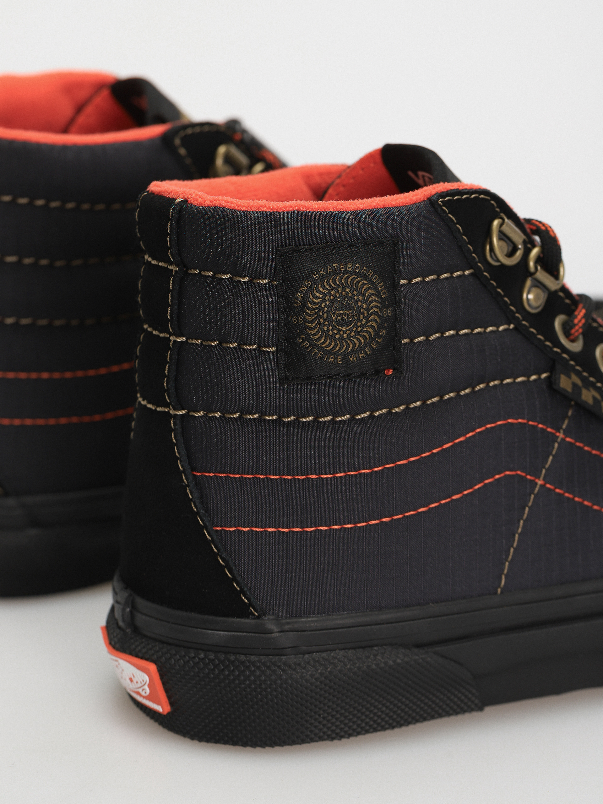 Vans X Spitfire Skate Sk8 Hi Reissue Cipők (spitfire black/flame)