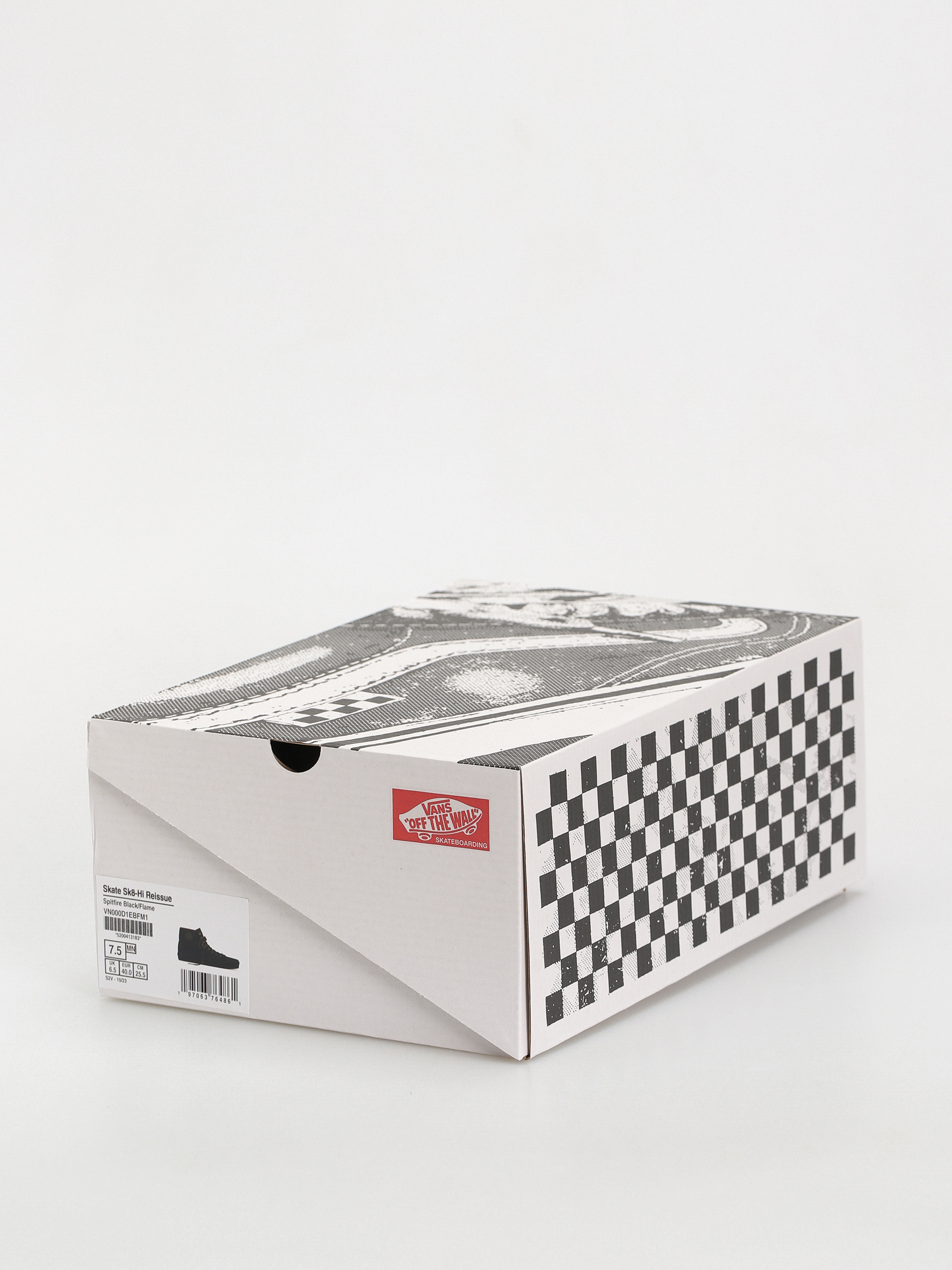 Vans X Spitfire Skate Sk8 Hi Reissue Cipők (spitfire black/flame)