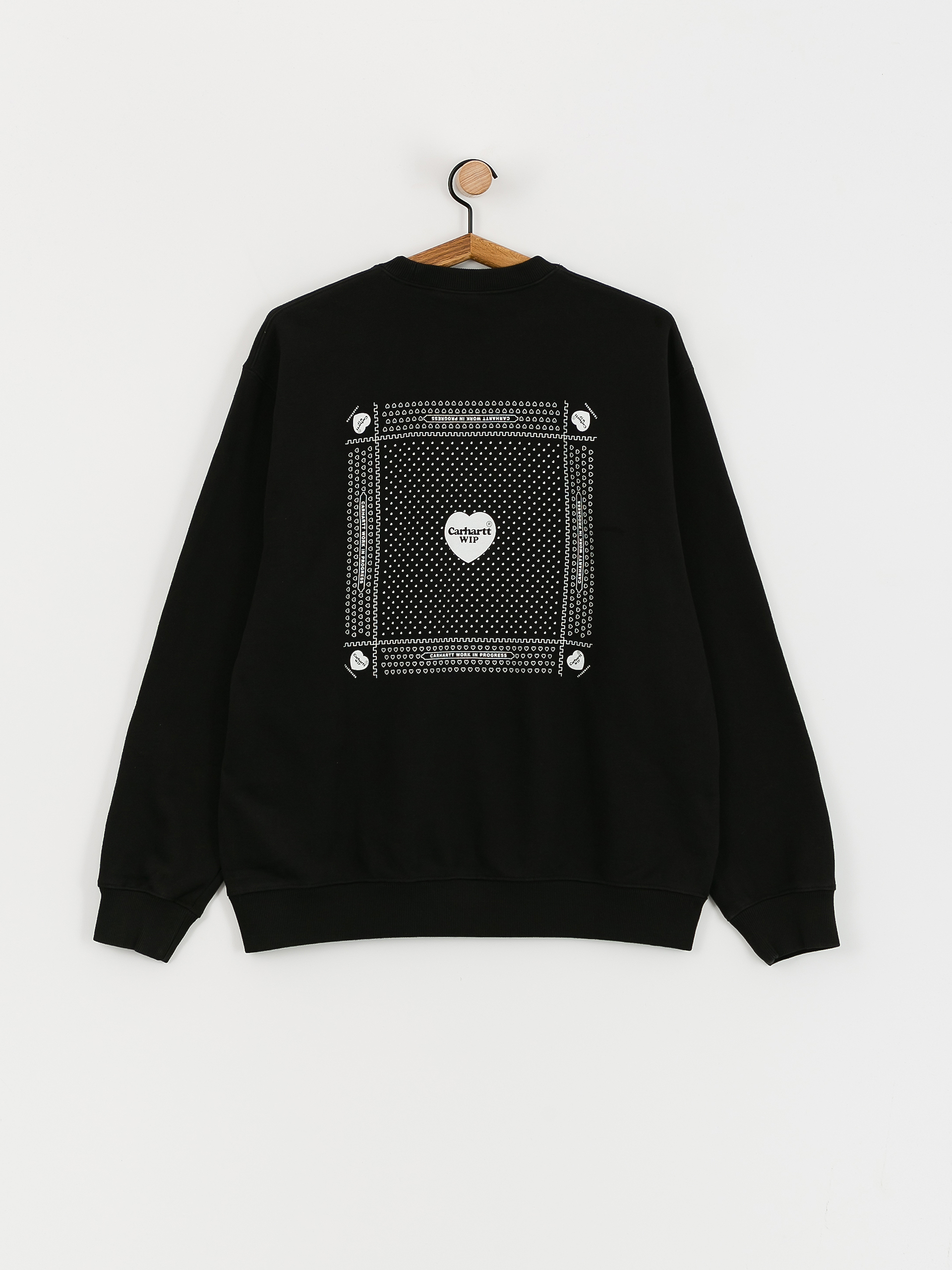 Carhartt WIP Heart Bandana Pulóver (black/white)