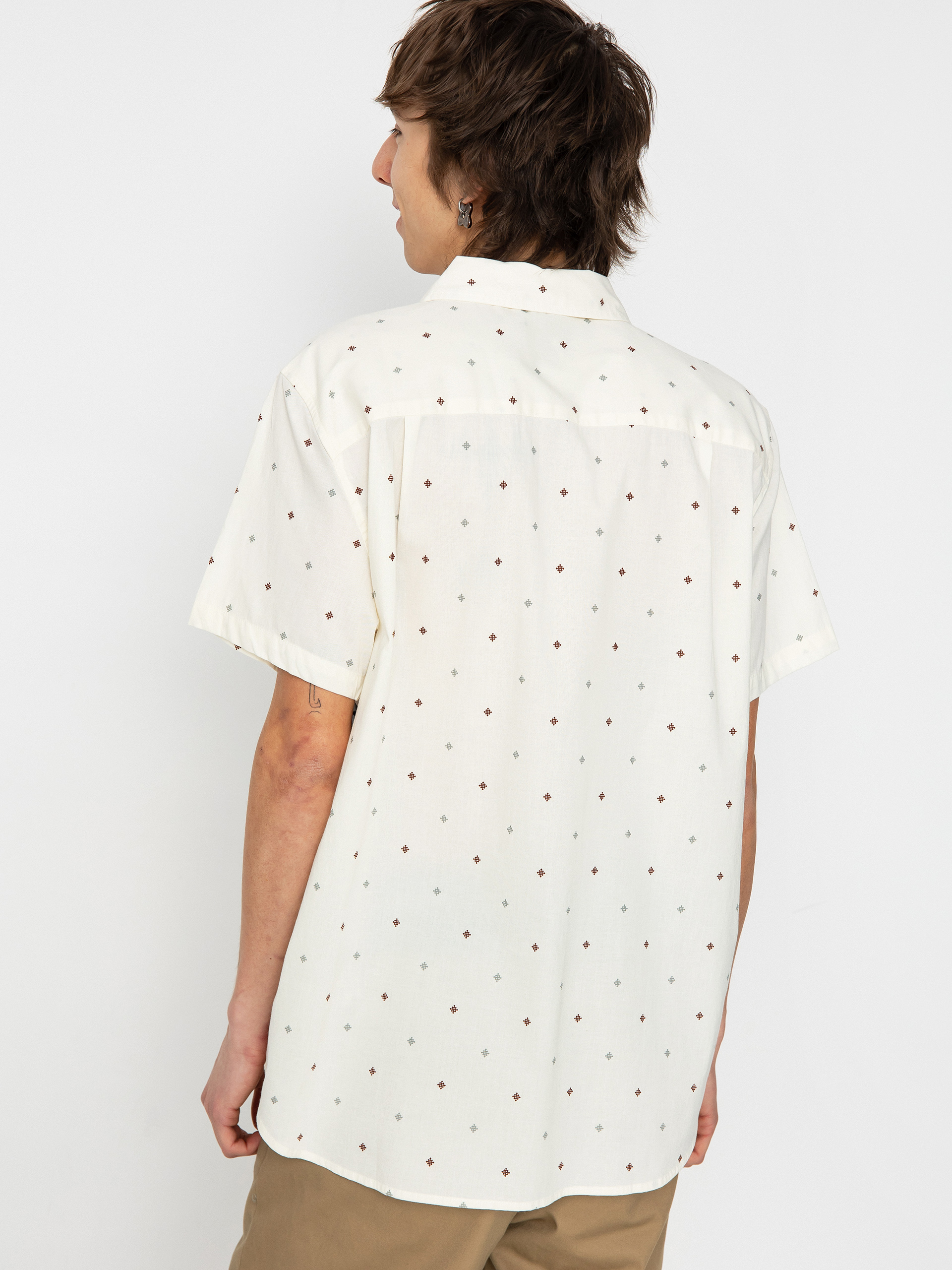 Brixton Charter Print Wvn Ing (off white pyramid)