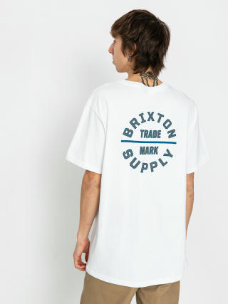 Brixton Oath V Stt Póló (white/chinois green/blue danub)