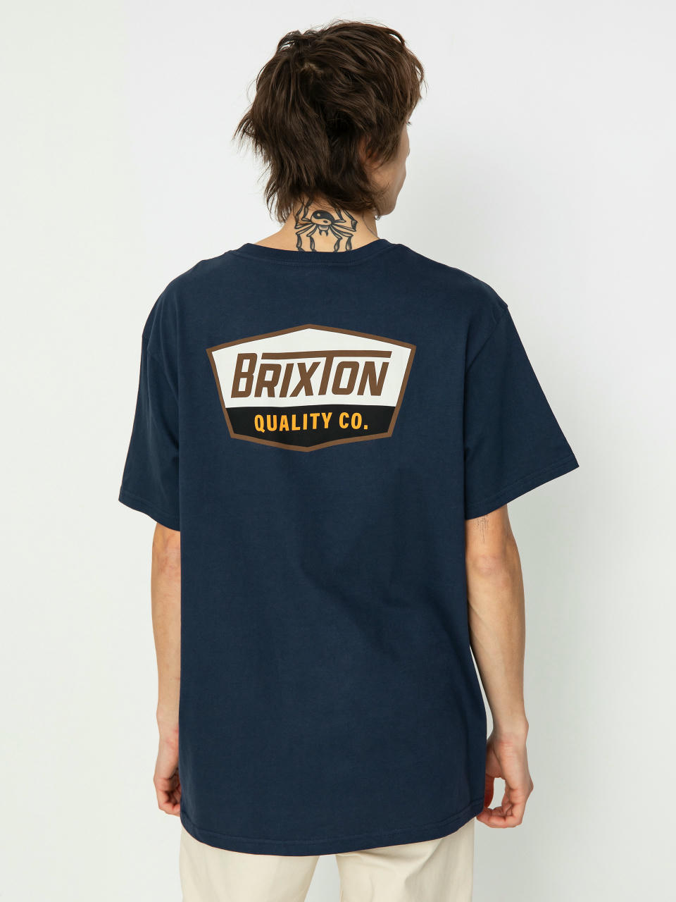 Brixton Regal Stt Póló (washed navy/sepia)