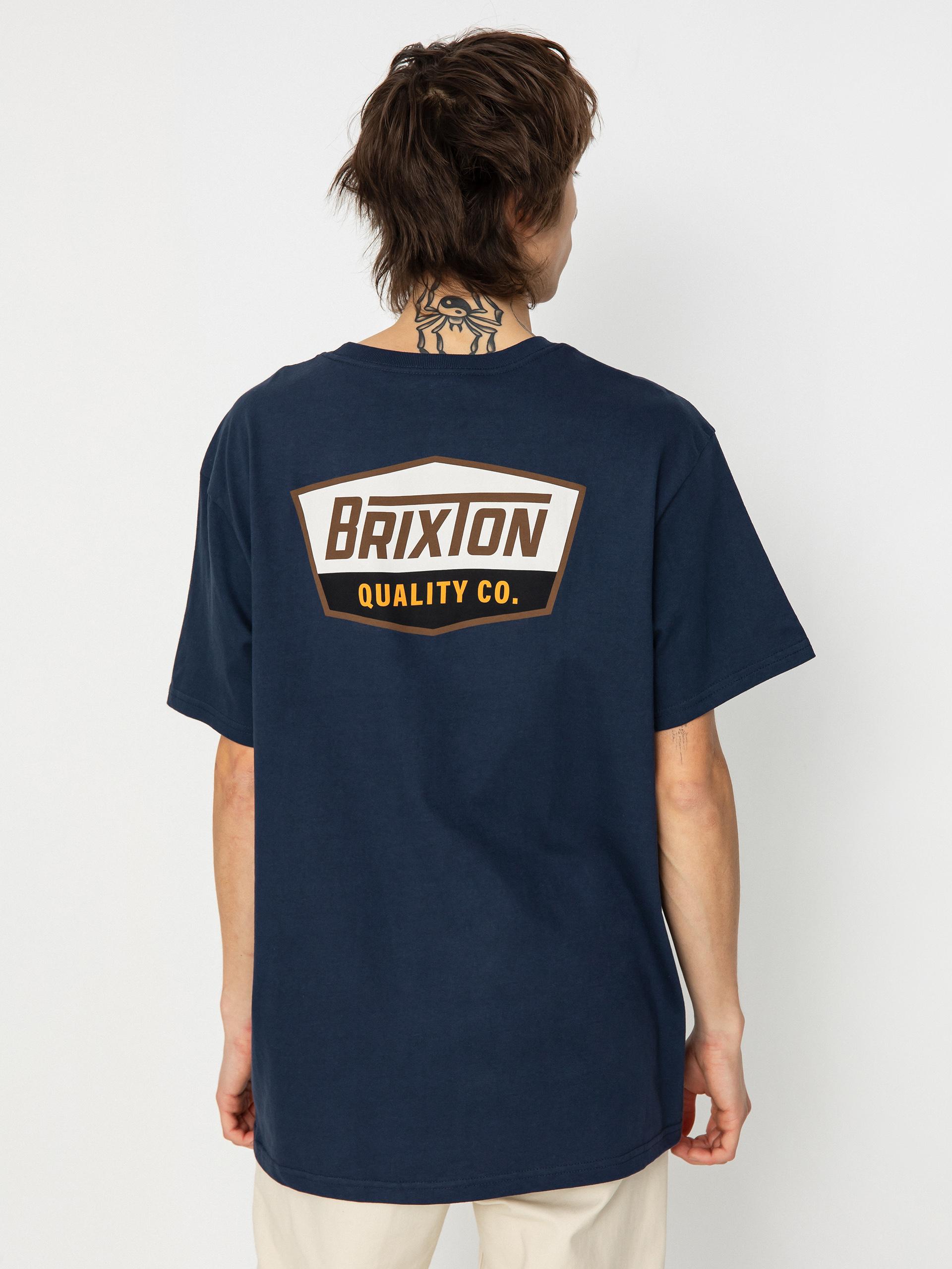 Brixton Regal Stt Pu00f3lu00f3 (washed navy/sepia)