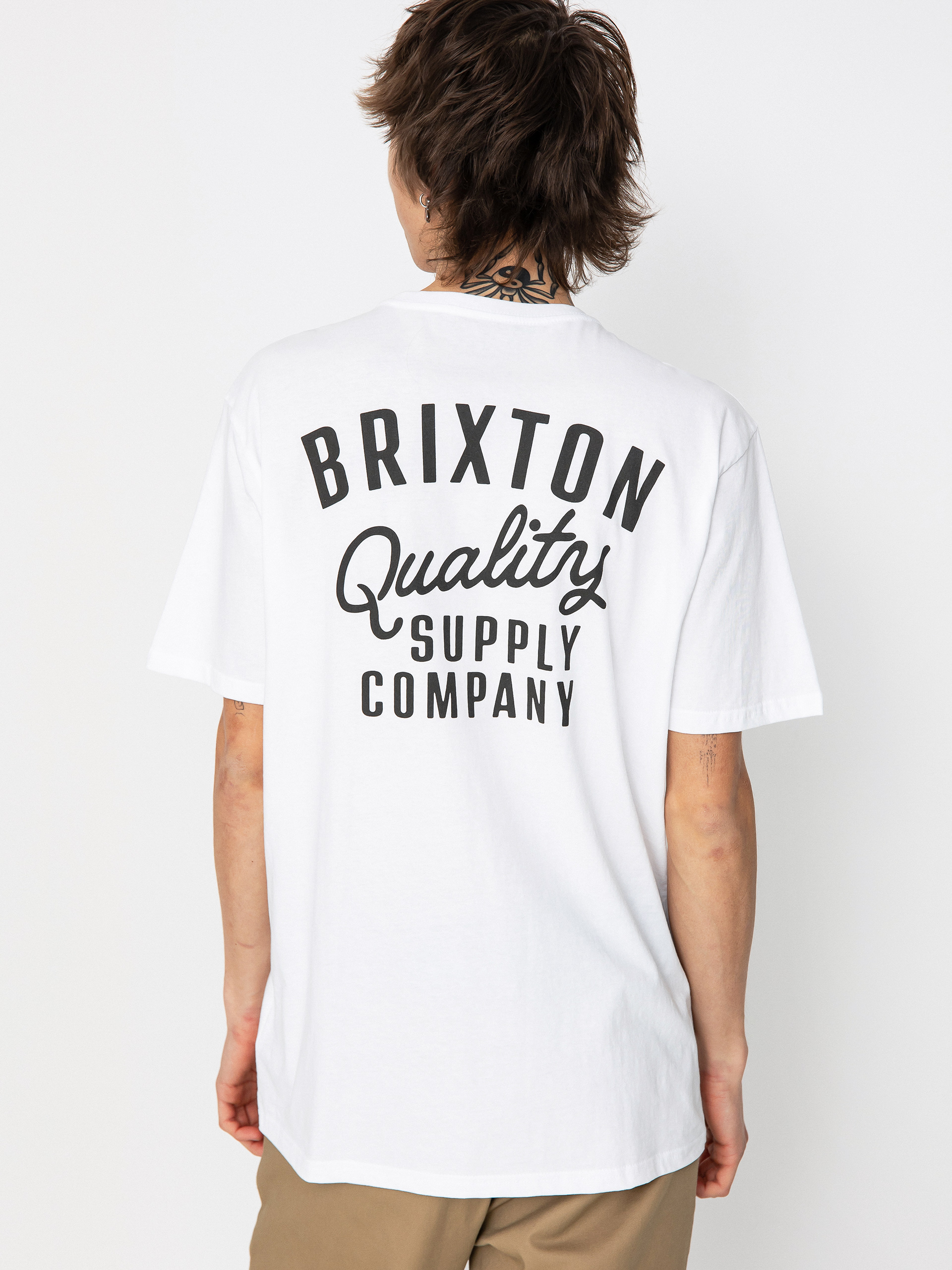 Brixton Hubal Tlrt Pu00f3lu00f3 (white)