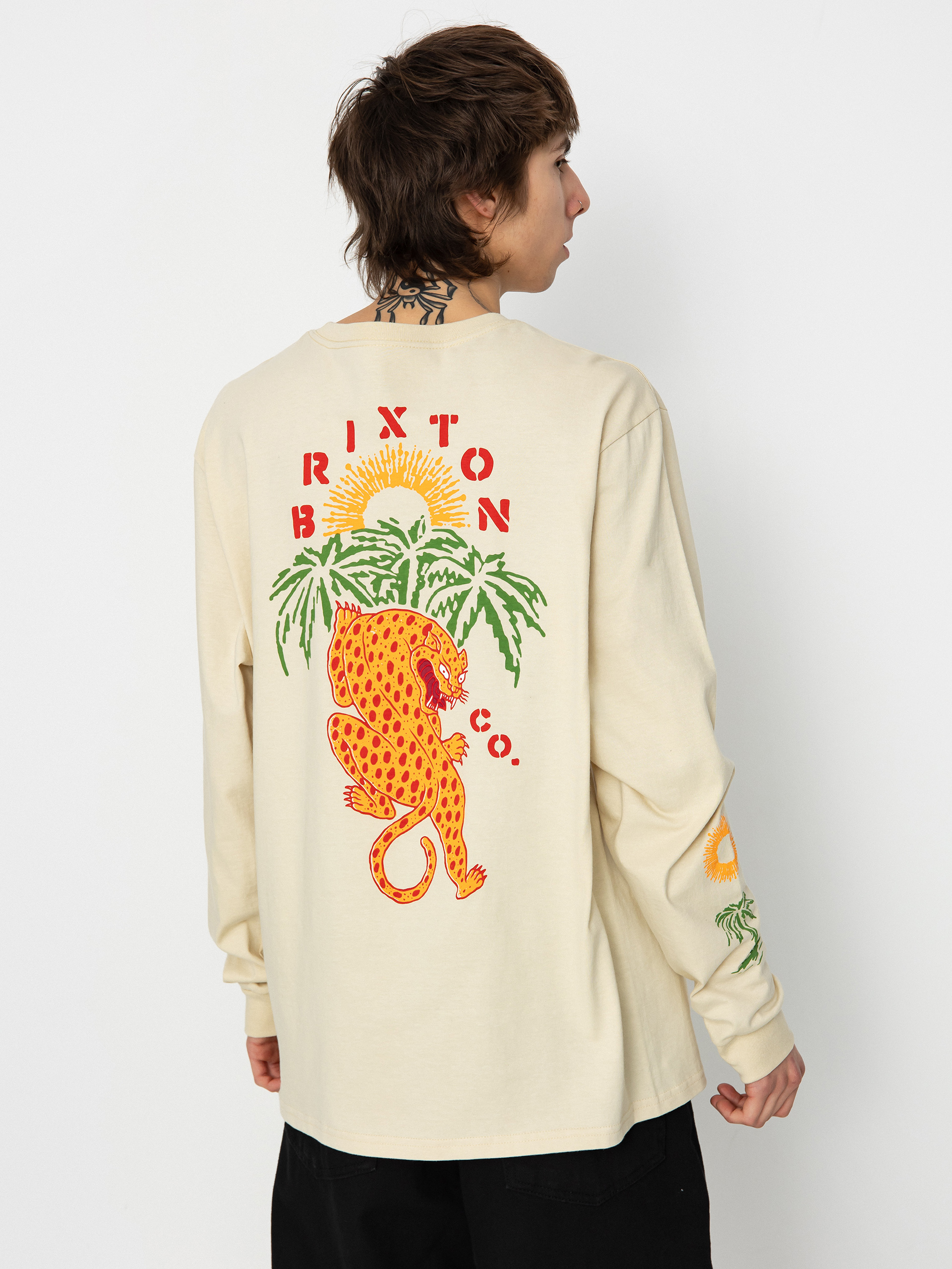 Brixton Seeks Stt Hosszú ujjú felső (cream)