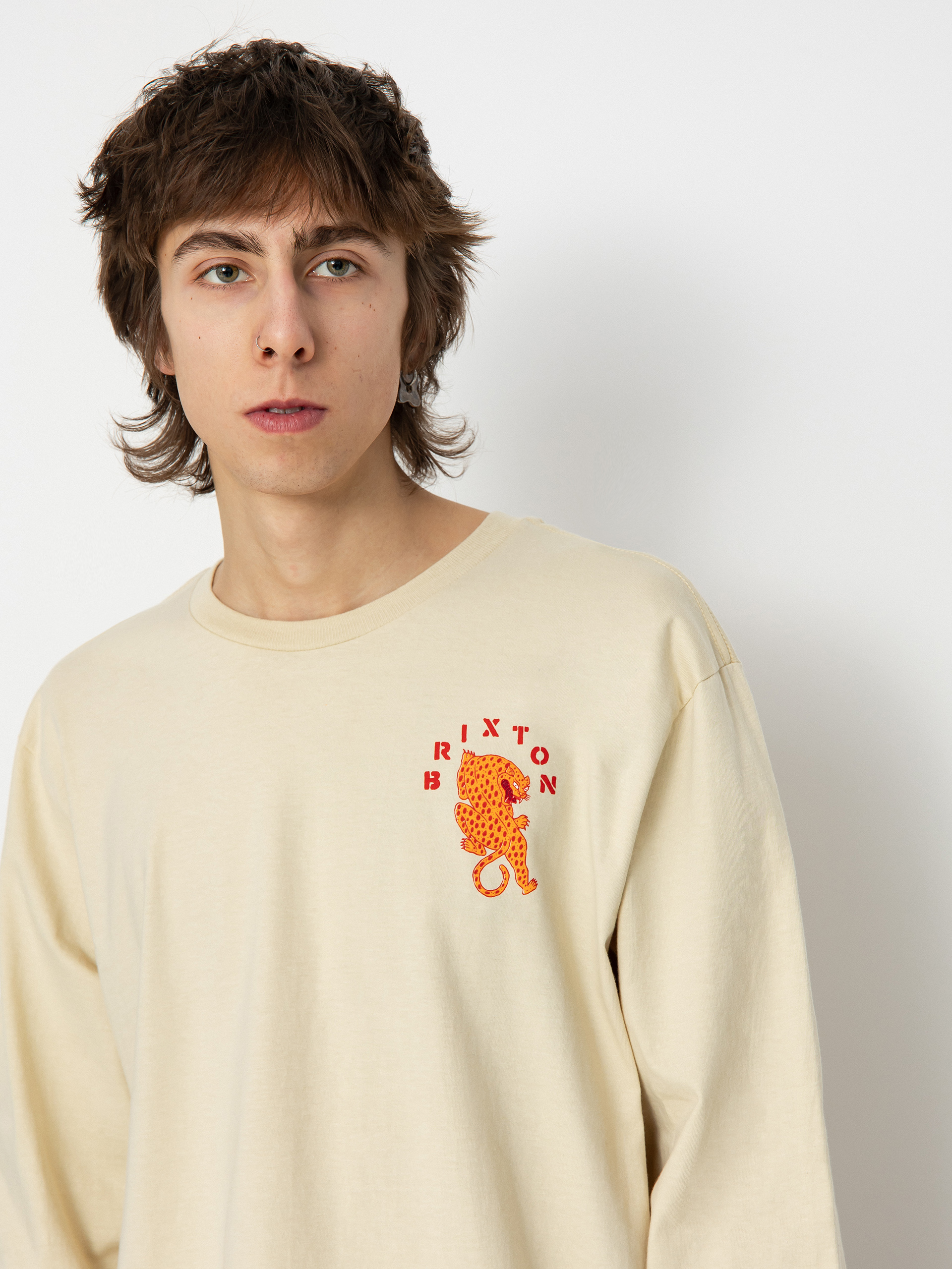 Brixton Seeks Stt Hosszú ujjú felső (cream)