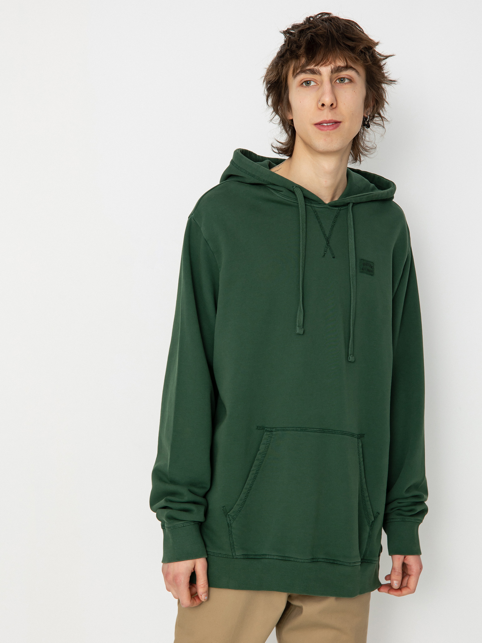 Brixton Vintage Reserve Cl Ft Kapucnis pulu00f3ver (trekking green sol wash)