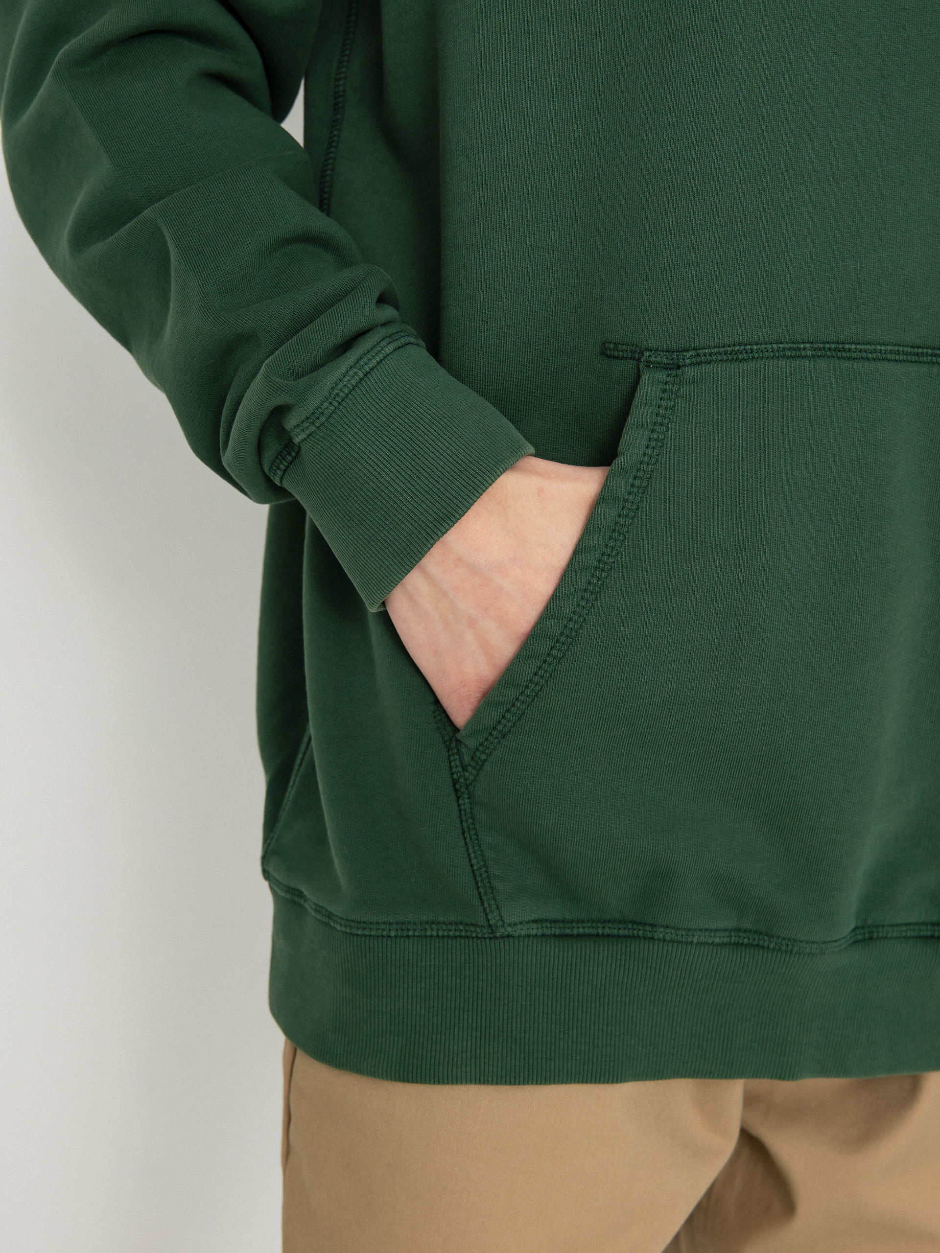 Brixton Vintage Reserve Cl Ft Kapucnis pulóver (trekking green sol wash)