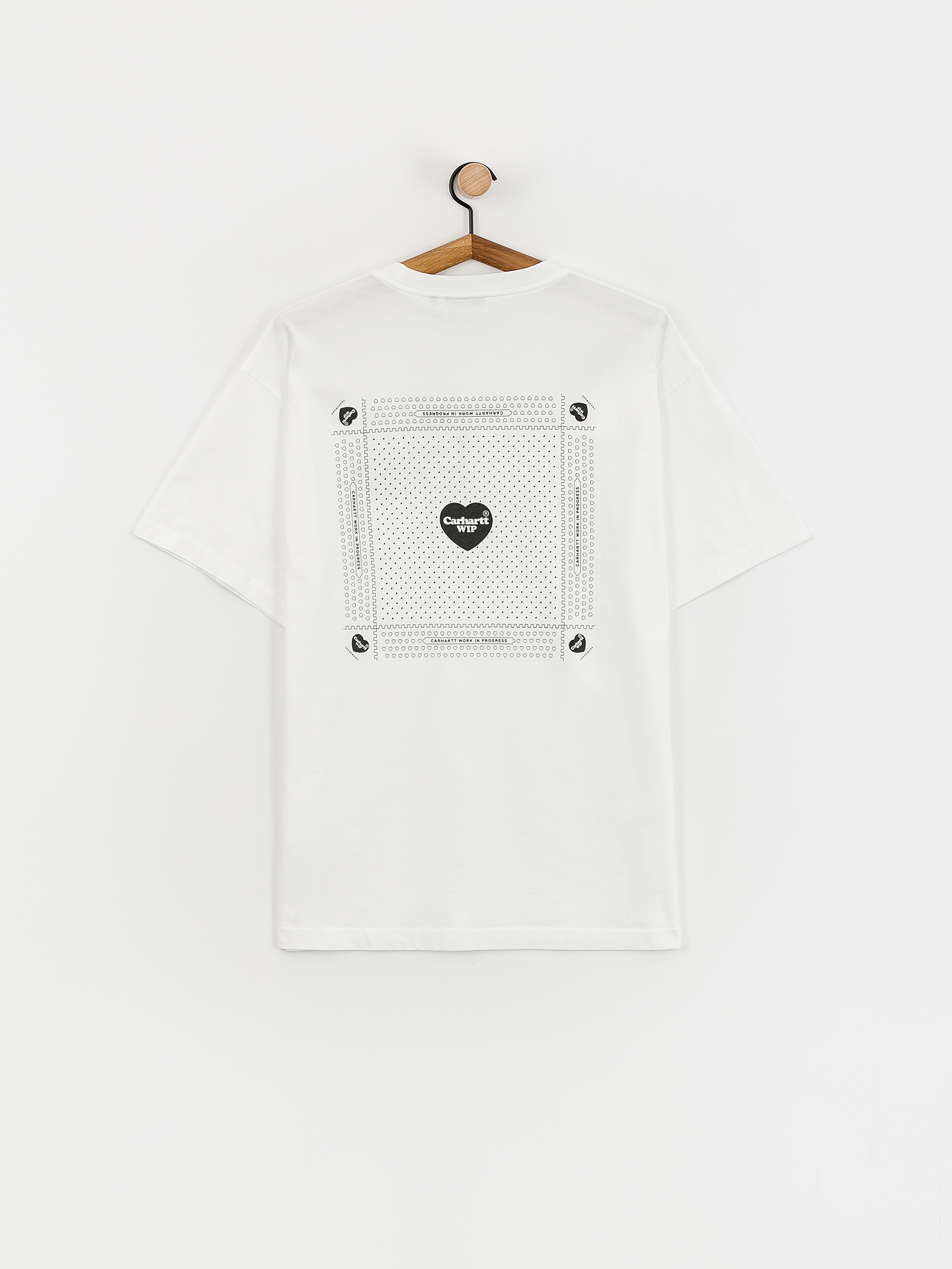 Carhartt WIP Heart Bandana Póló (white/black)