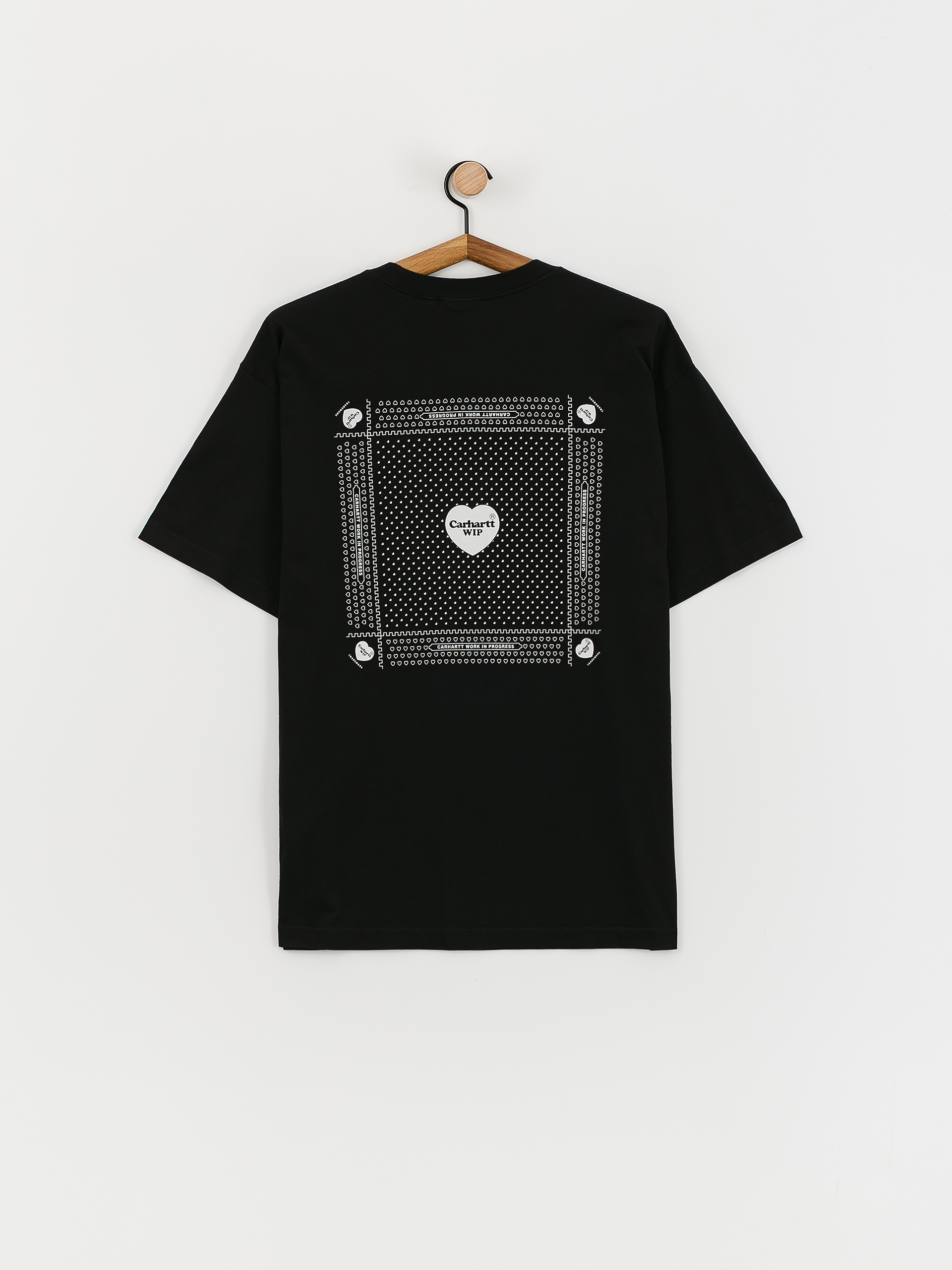 Carhartt WIP Heart Bandana Póló (black/white)