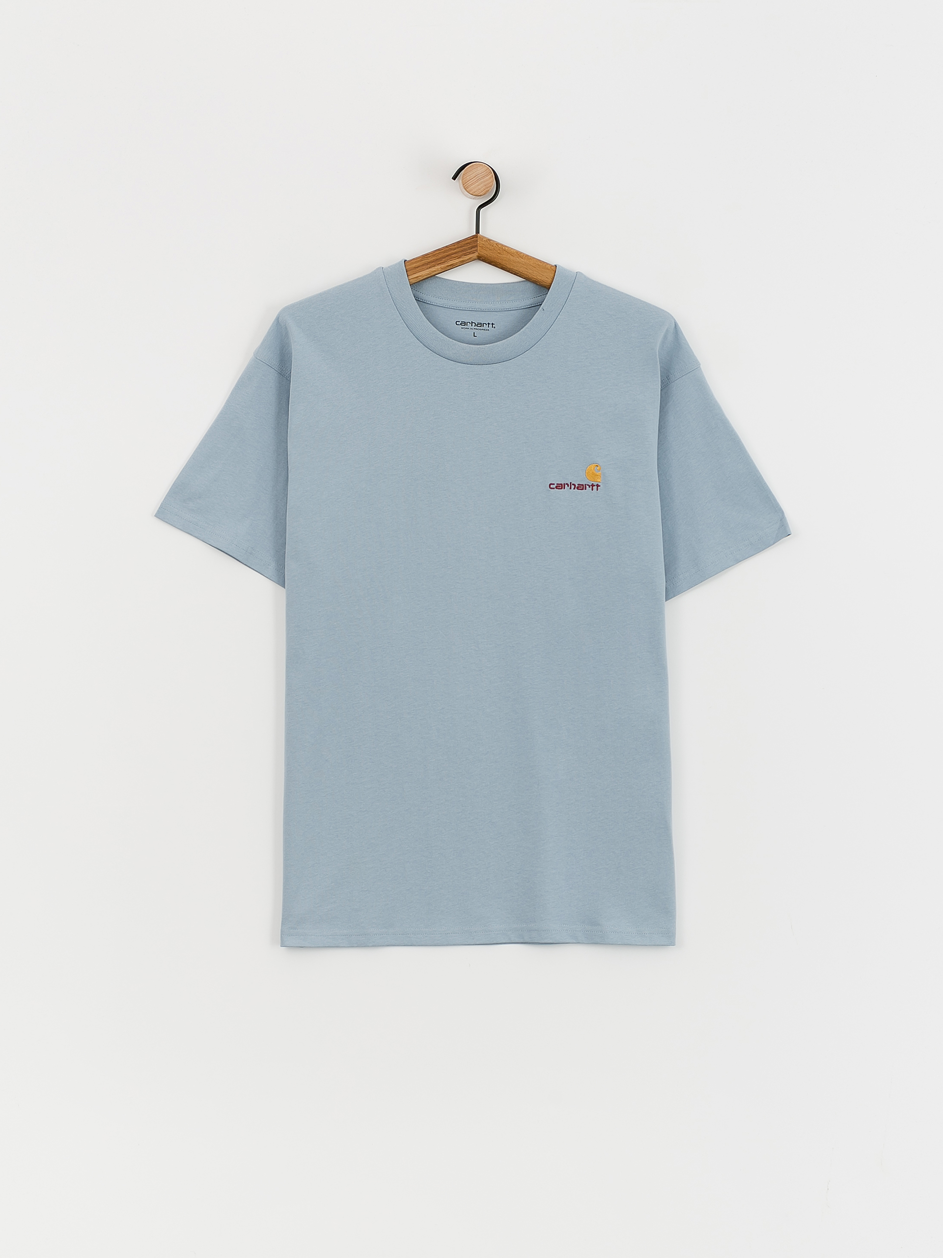 Carhartt WIP American Script Póló (frosted blue)