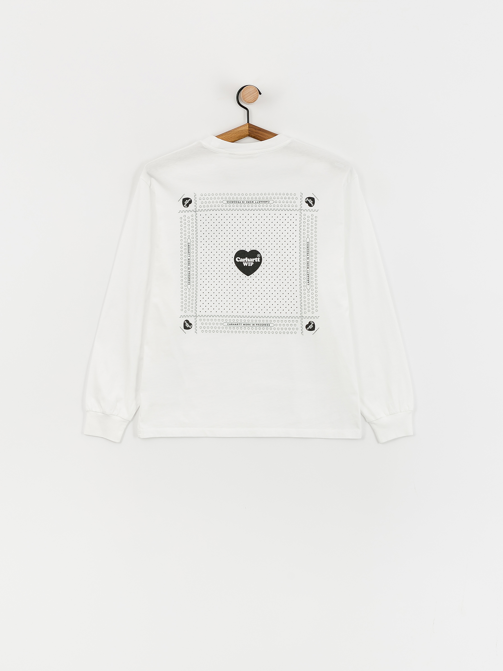 Carhartt WIP Heart Bandana Hosszú ujjú felső Wmn (white/black)
