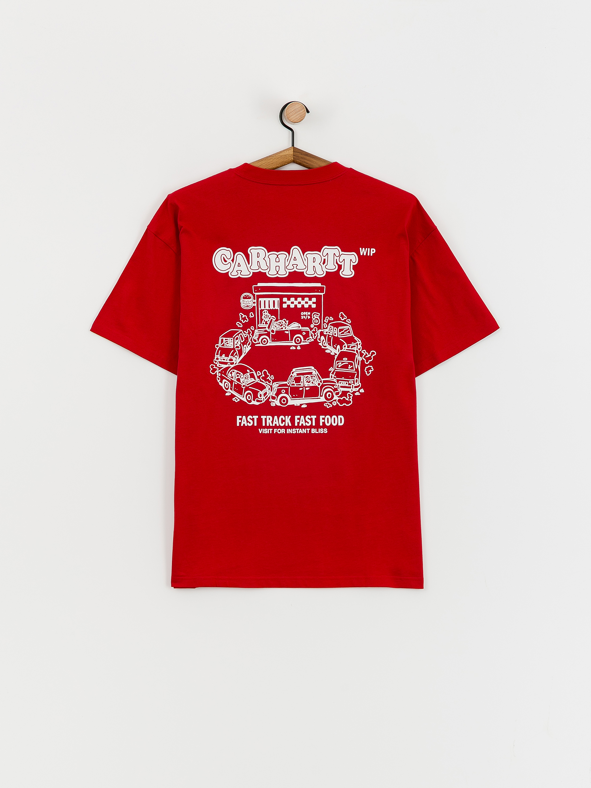 Carhartt WIP Fast Food Póló (samba/white)