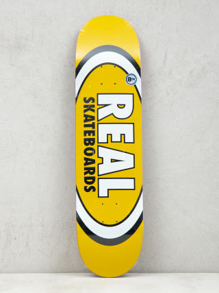 Real Classic Oval Gördeszka lap (yellow/black)