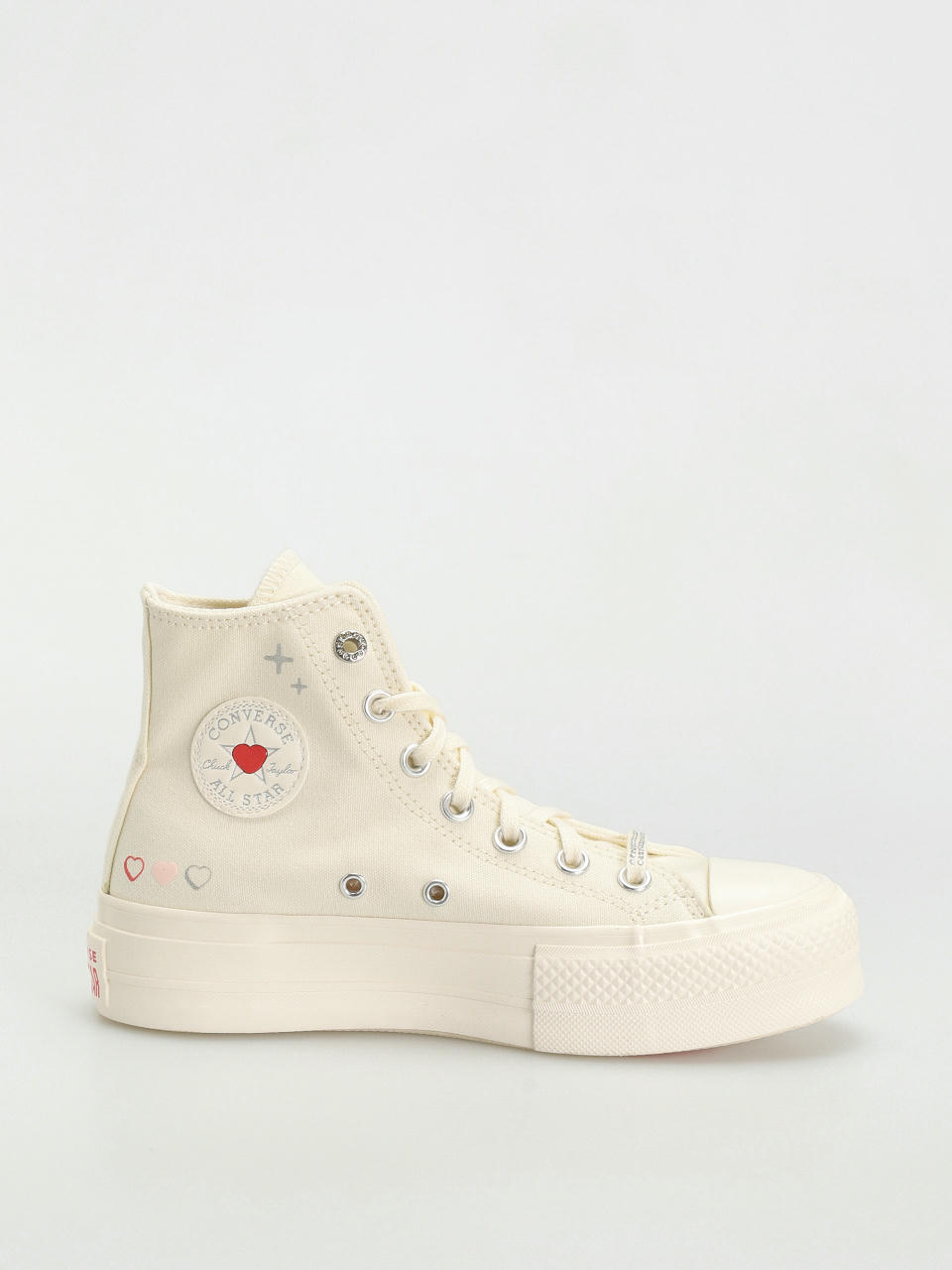 Converse Chuck Taylor All Star Lift Hi Tornacipők Wmn (khaki/off white)