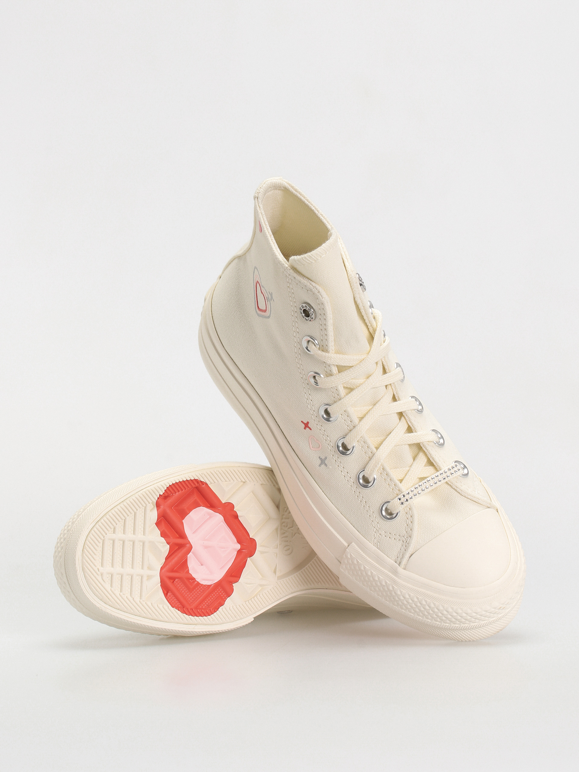 Converse Chuck Taylor All Star Lift Hi Tornacipők Wmn (khaki/off white)