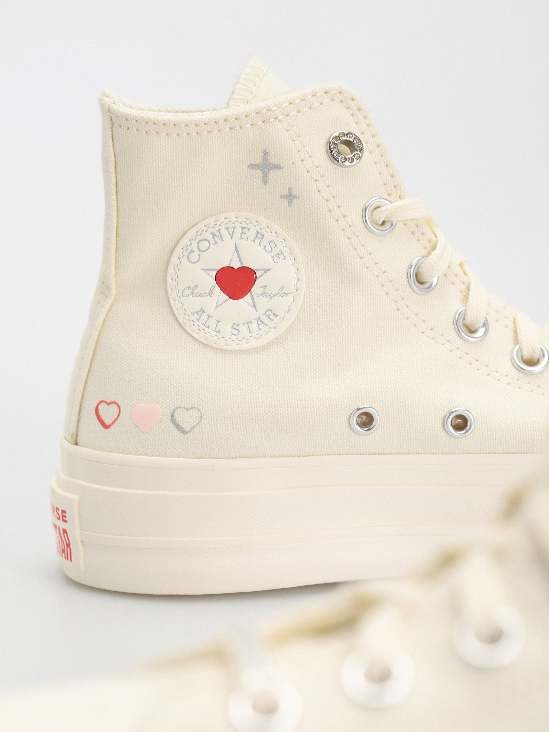 Converse Chuck Taylor All Star Lift Hi Tornacipők Wmn (khaki/off white)