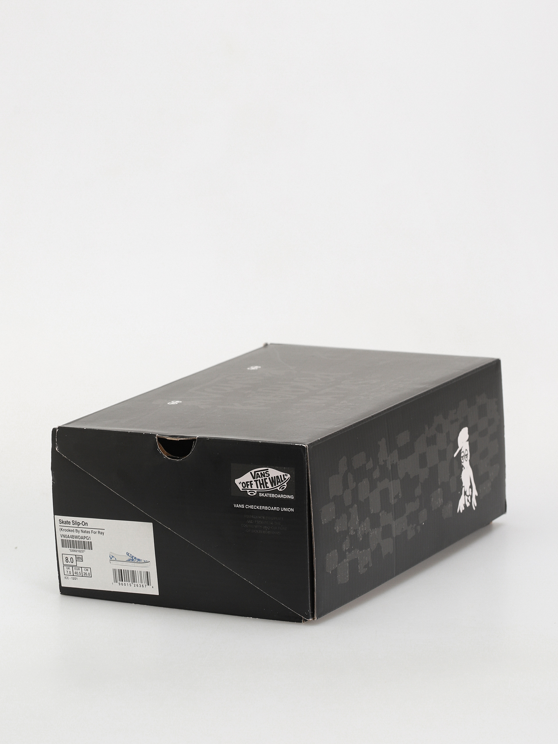 Vans X KROOKED Skate Slip On Cipők (by natas for ray/blue)