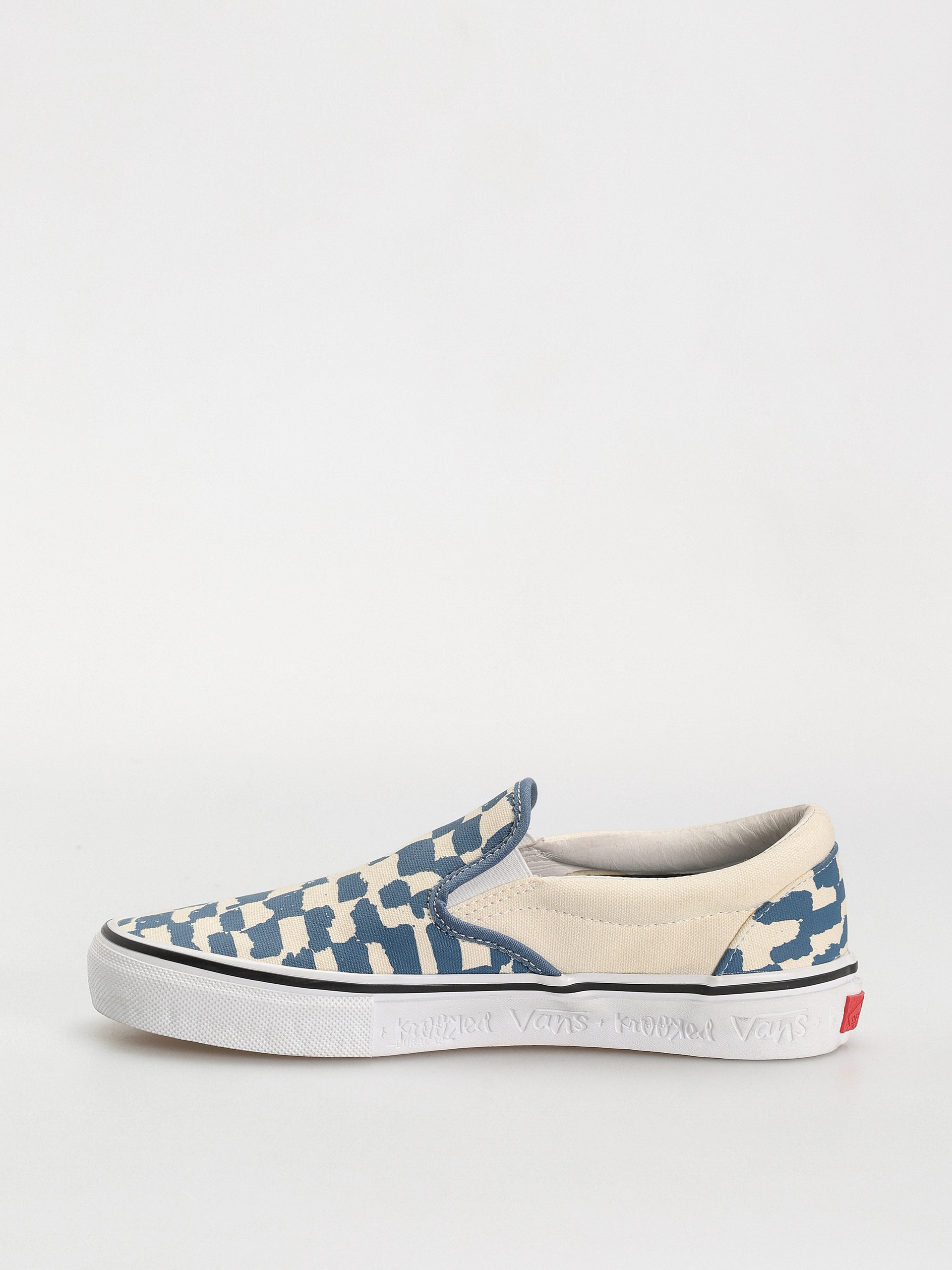 Vans X KROOKED Skate Slip On Cipők (by natas for ray/blue)