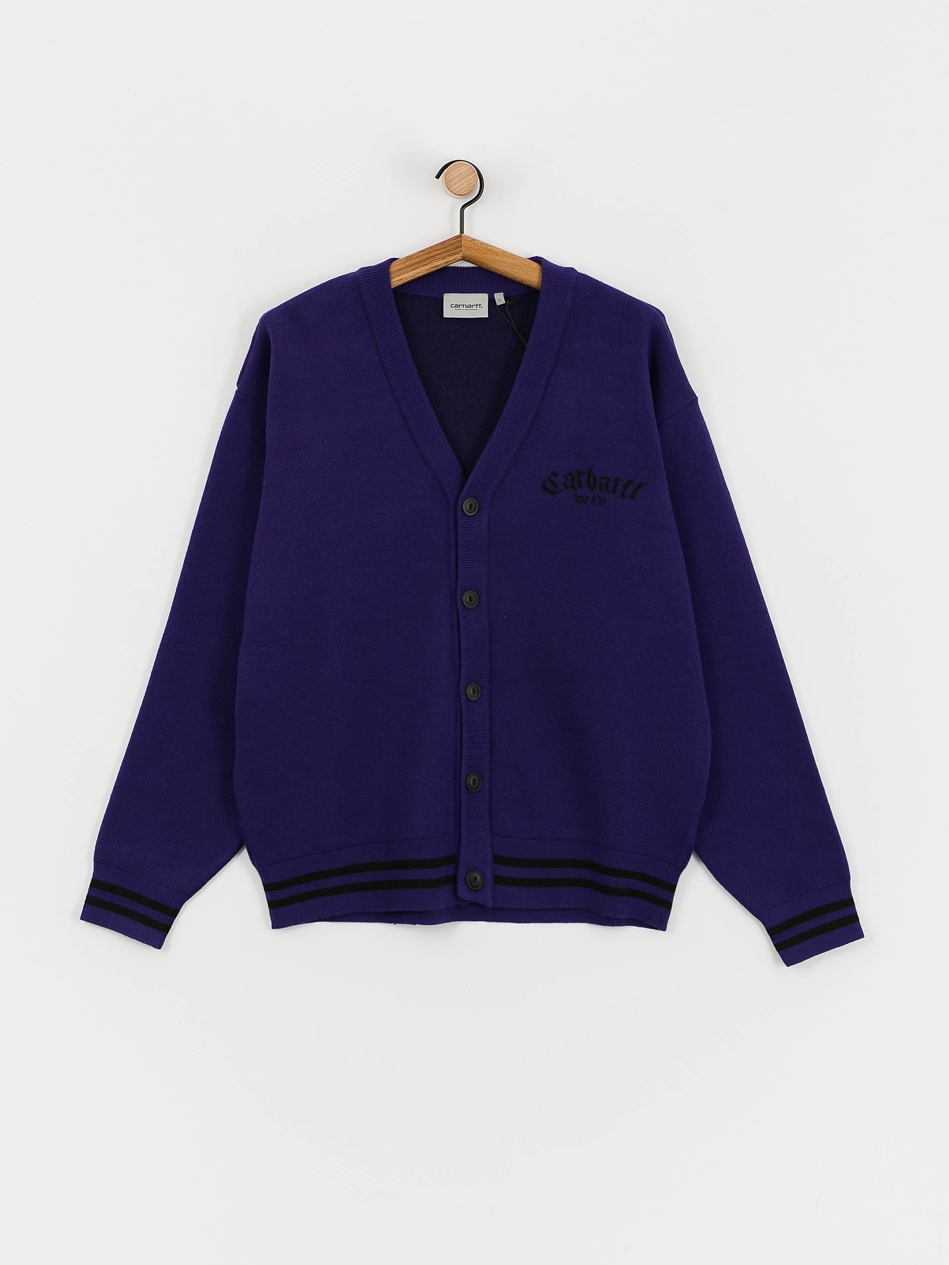 Carhartt WIP Onyx Cardigan Pulóver (tyrian/black)