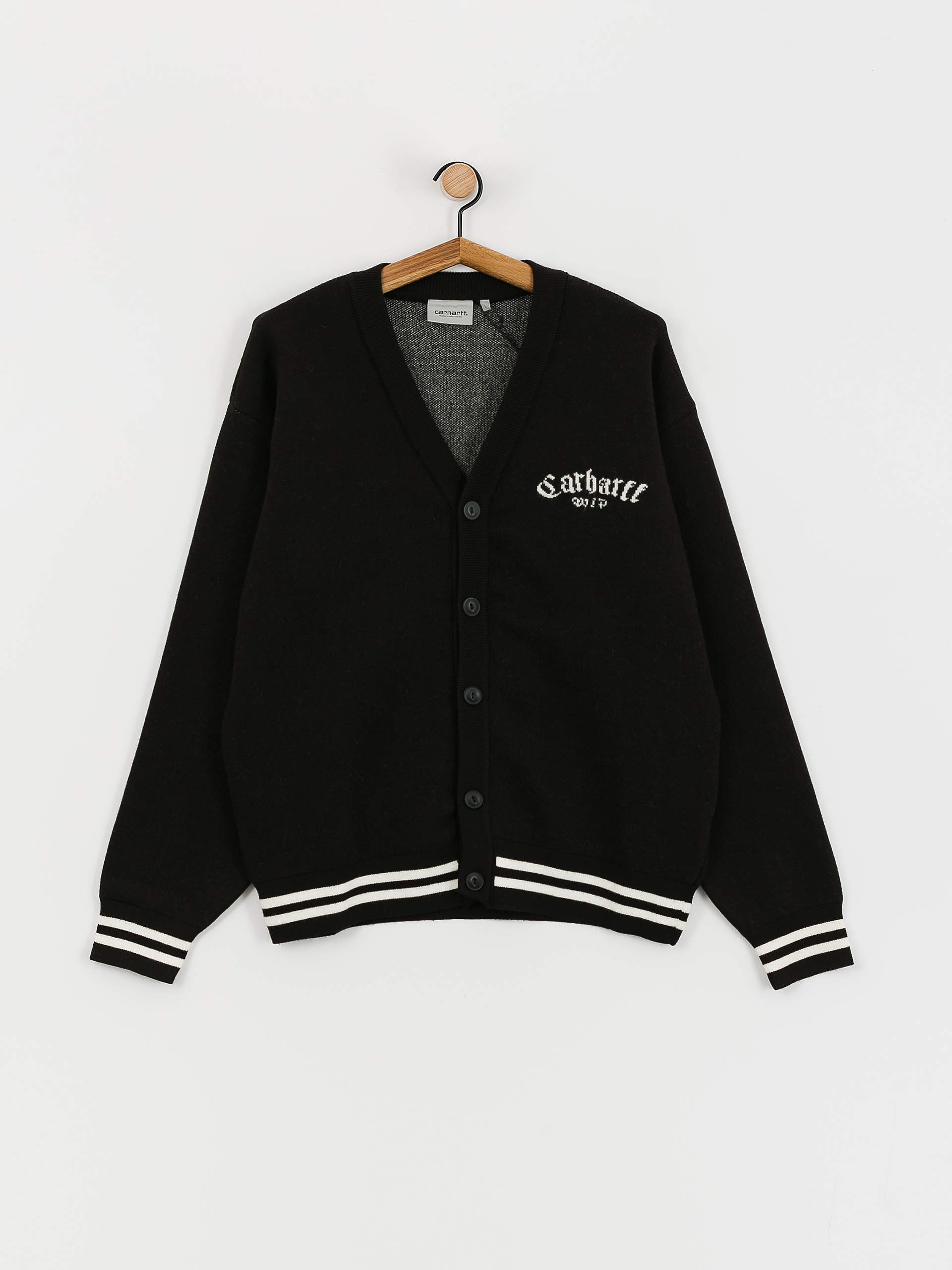 Carhartt WIP Onyx Cardigan Pulóver (black/wax)